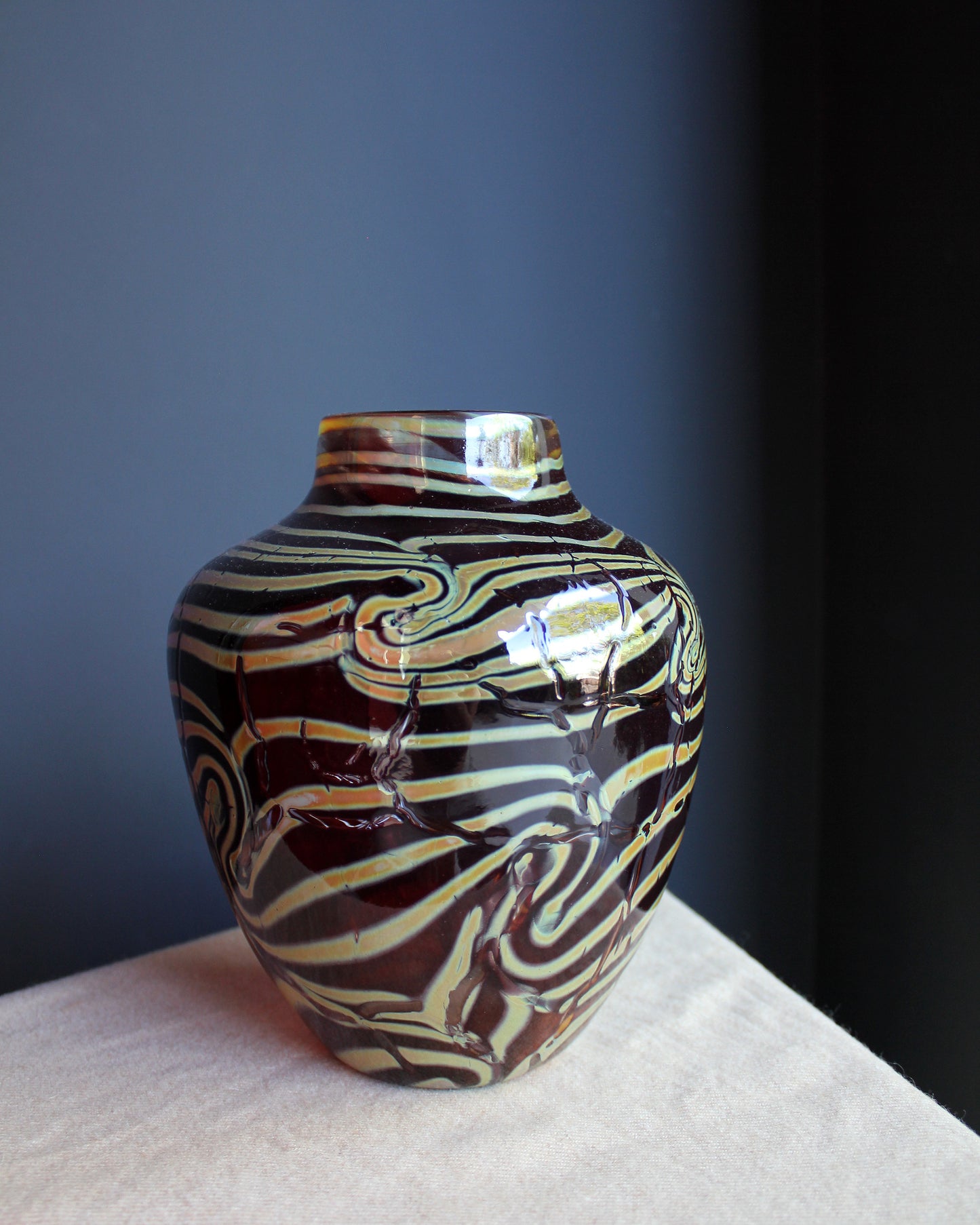 Iridescent Swirls Vase