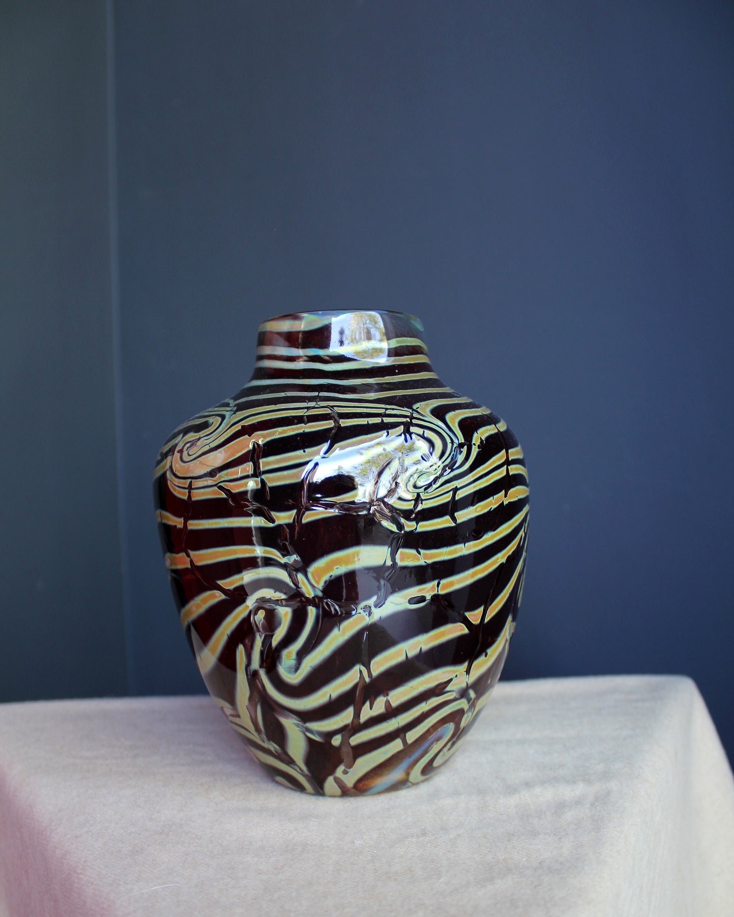 Iridescent Swirls Vase
