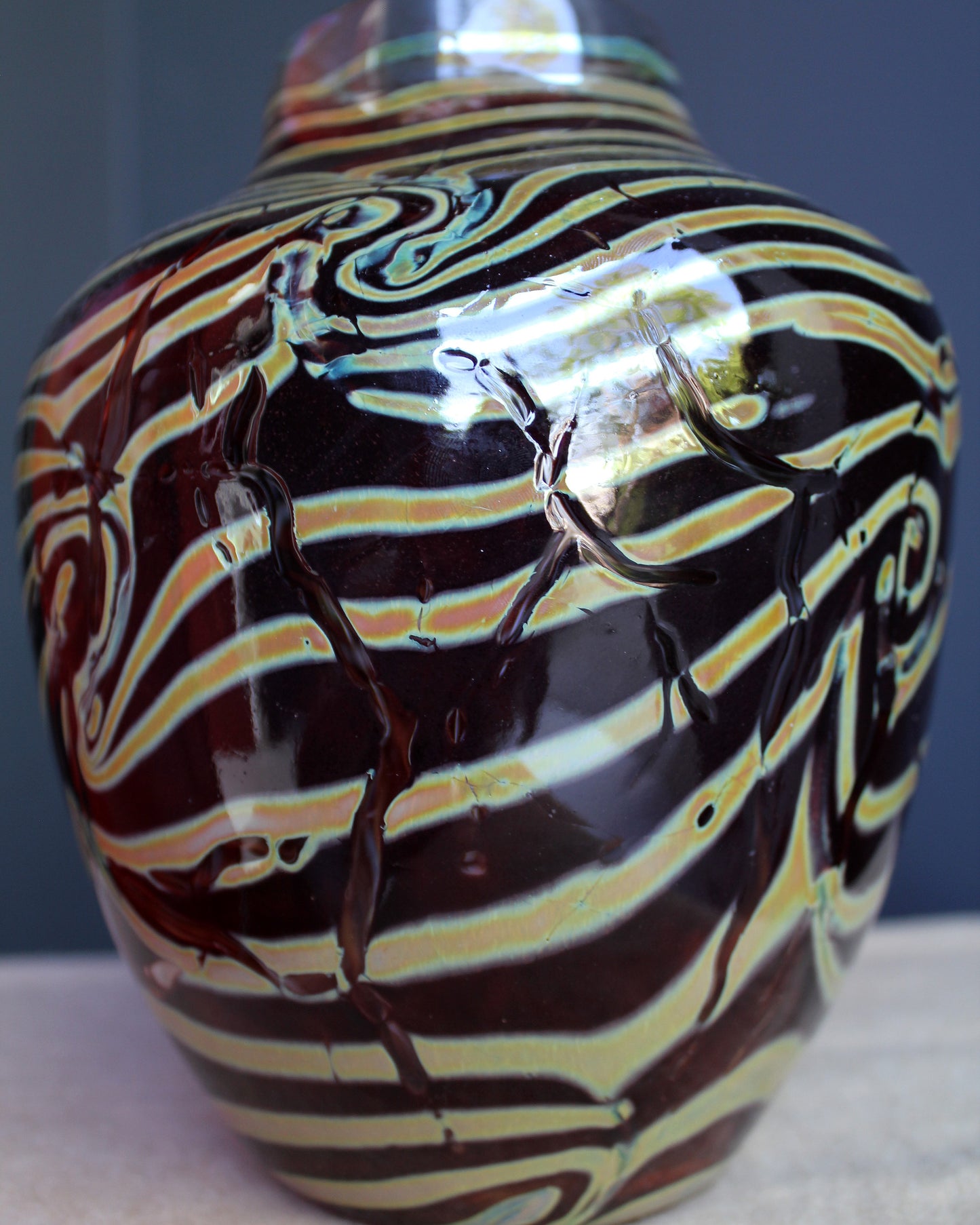 Iridescent Swirls Vase