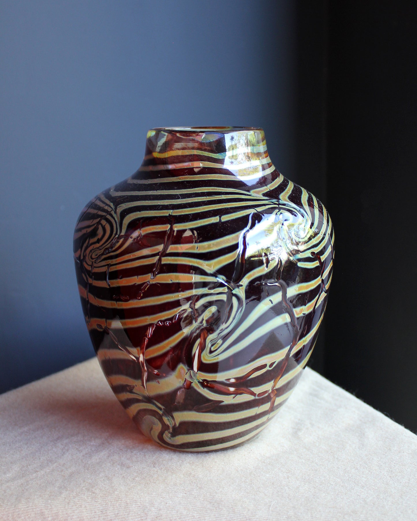 Iridescent Swirls Vase