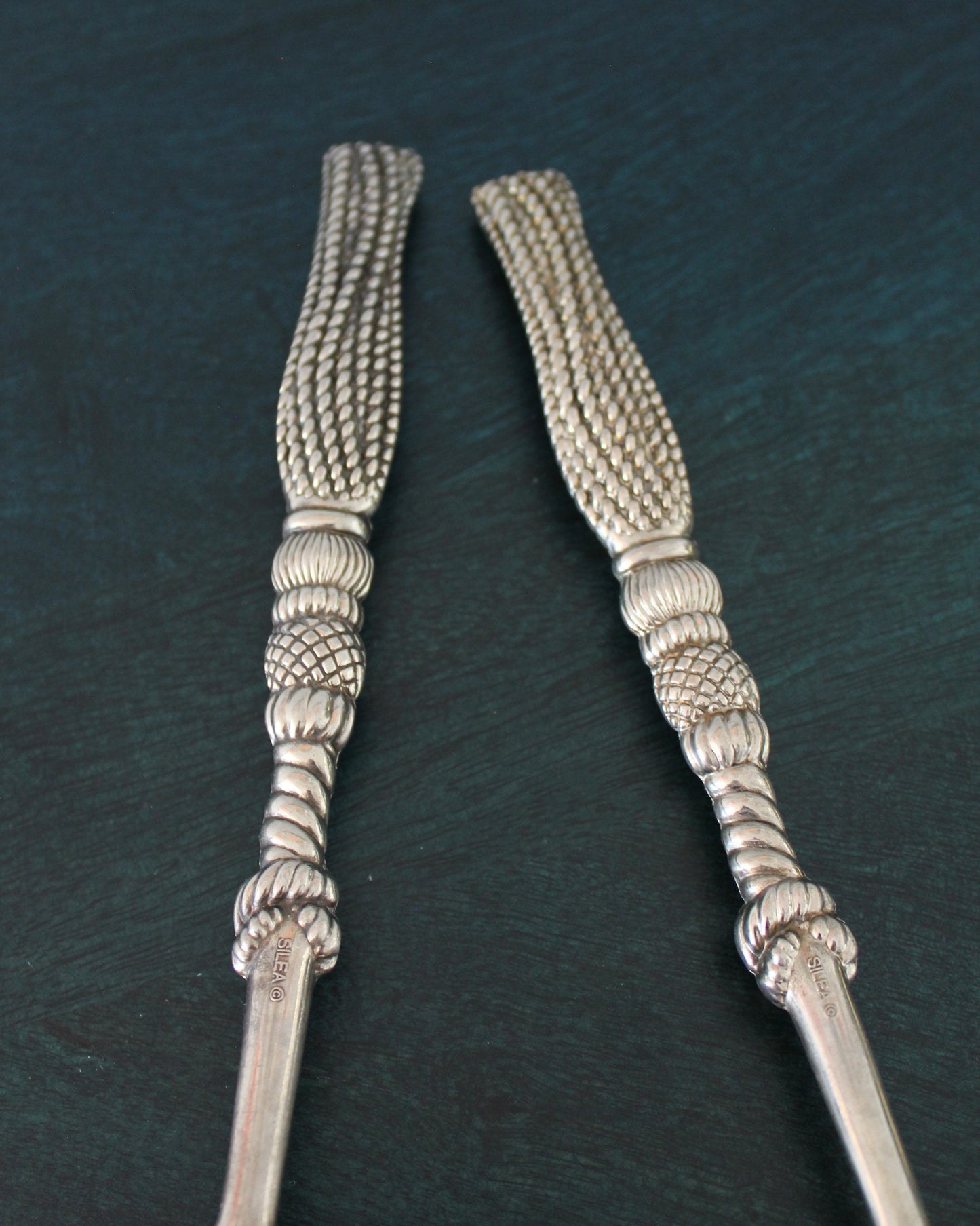 Braided Tassel Handle Salad Servers