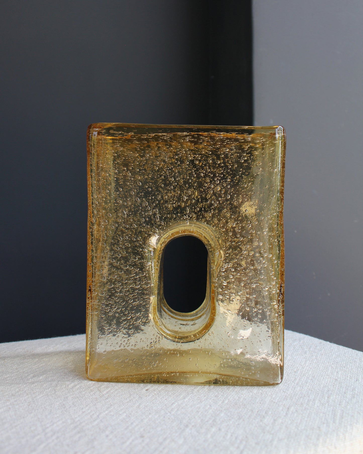 Amber Block Vase