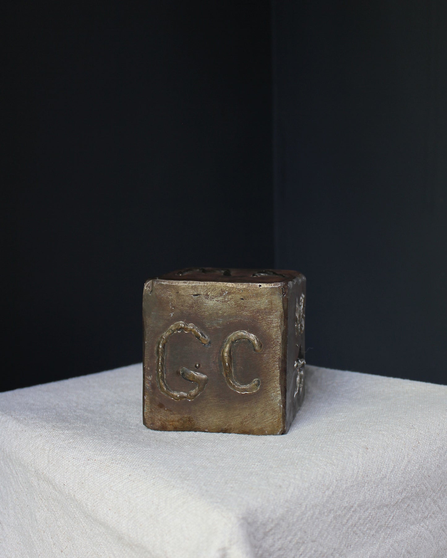 Signed Welded Art Cube