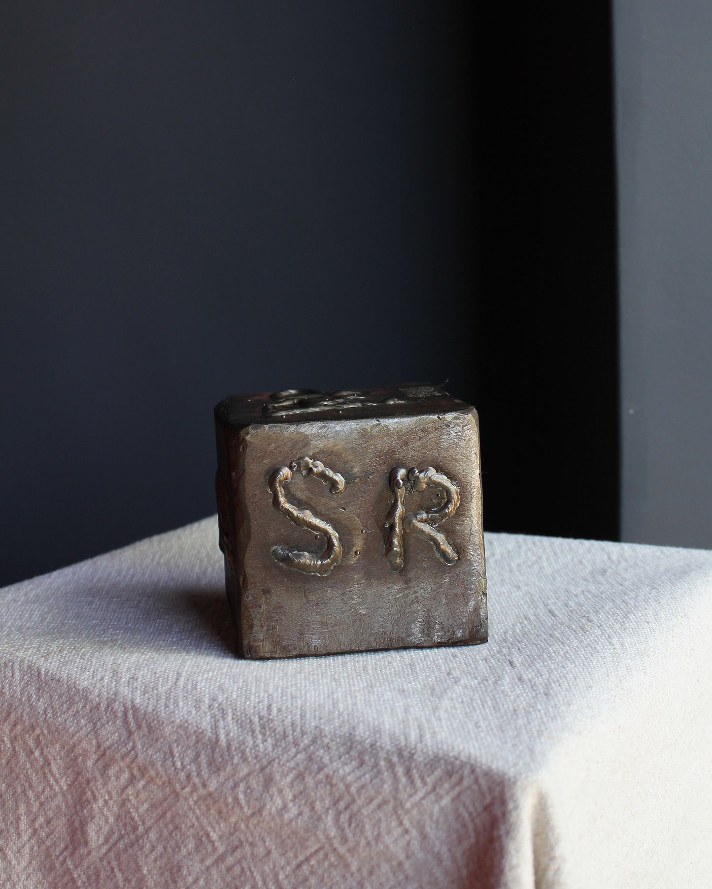 Signed Welded Art Cube