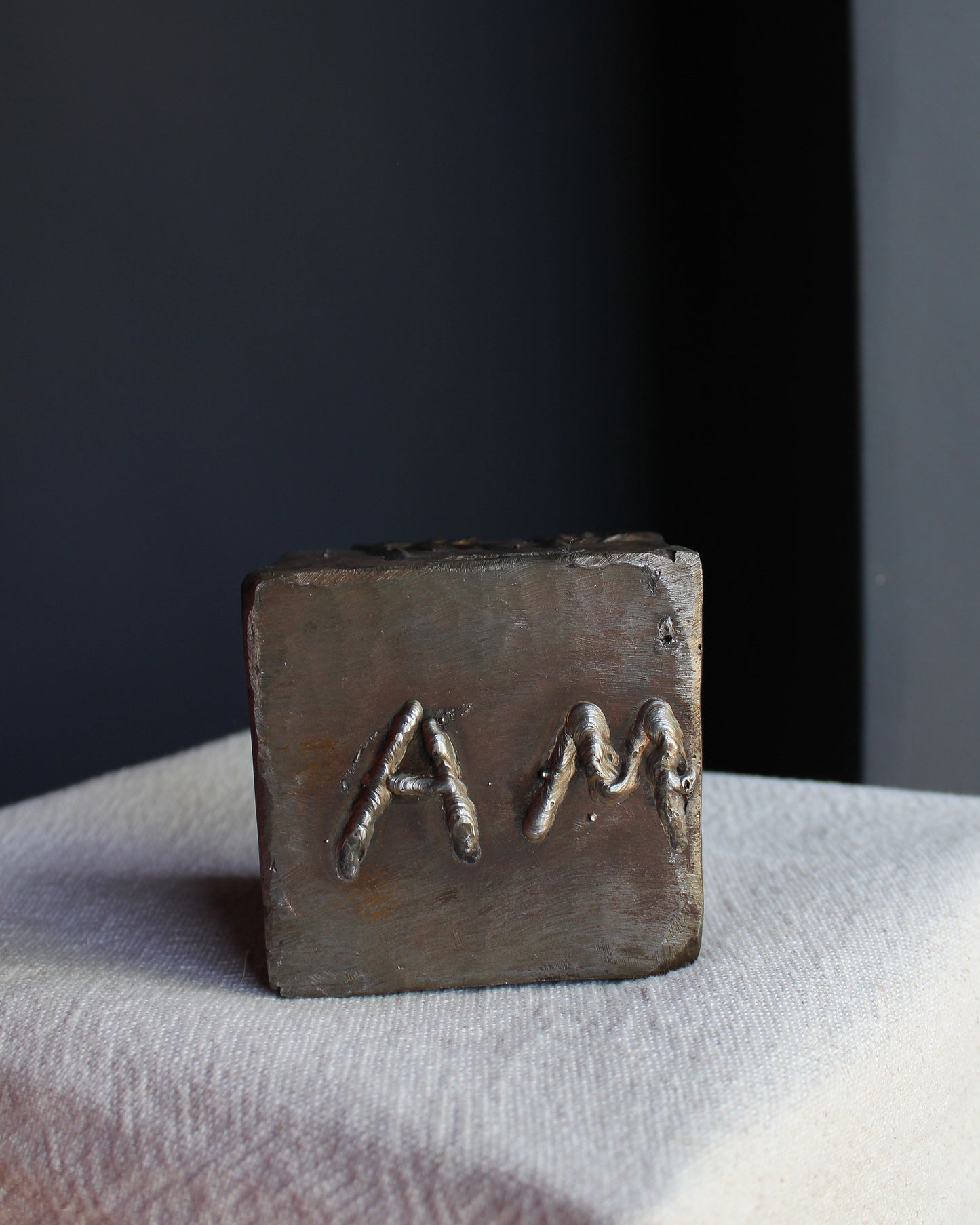 Signed Welded Art Cube