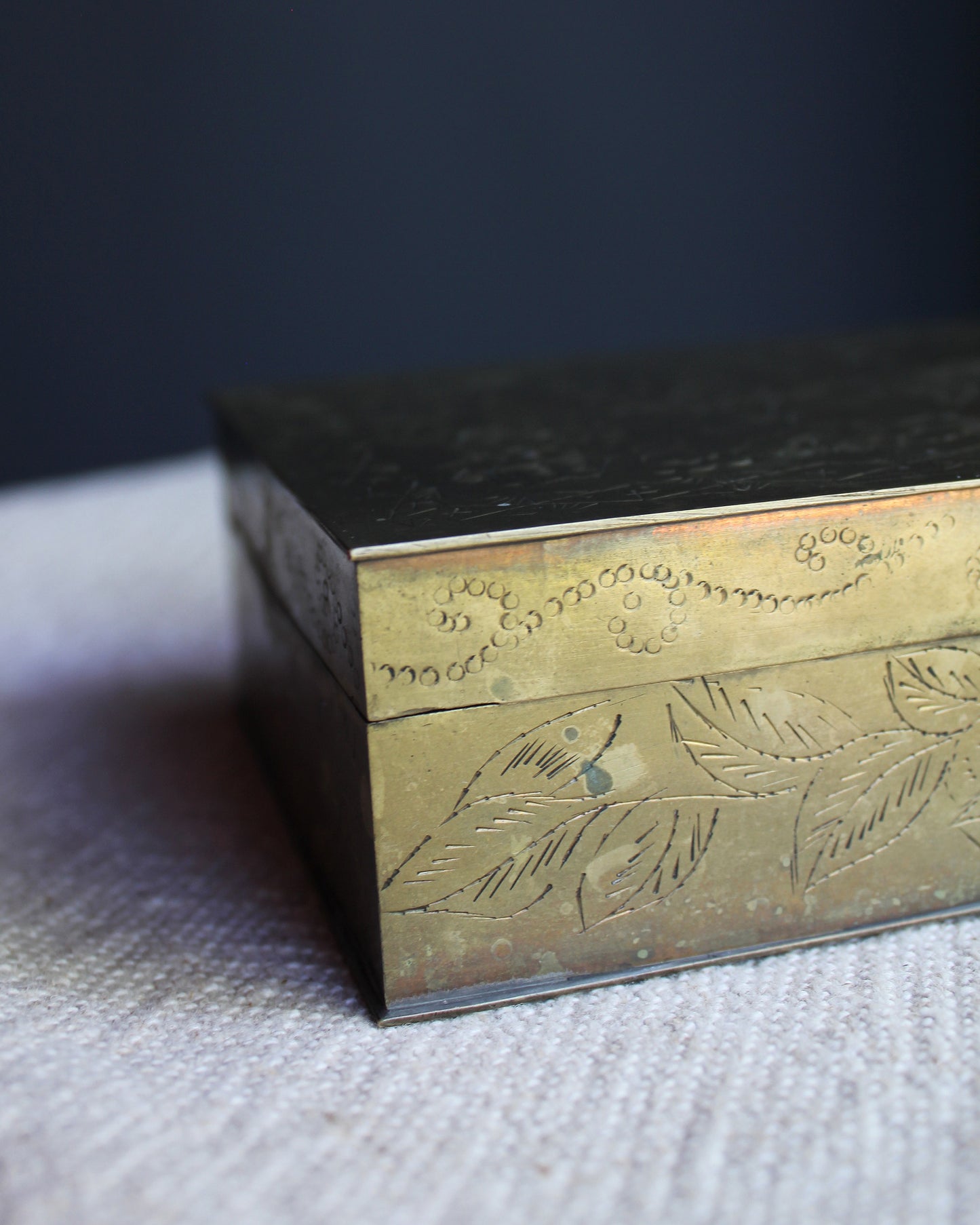 Brass Chinese Dragon Box