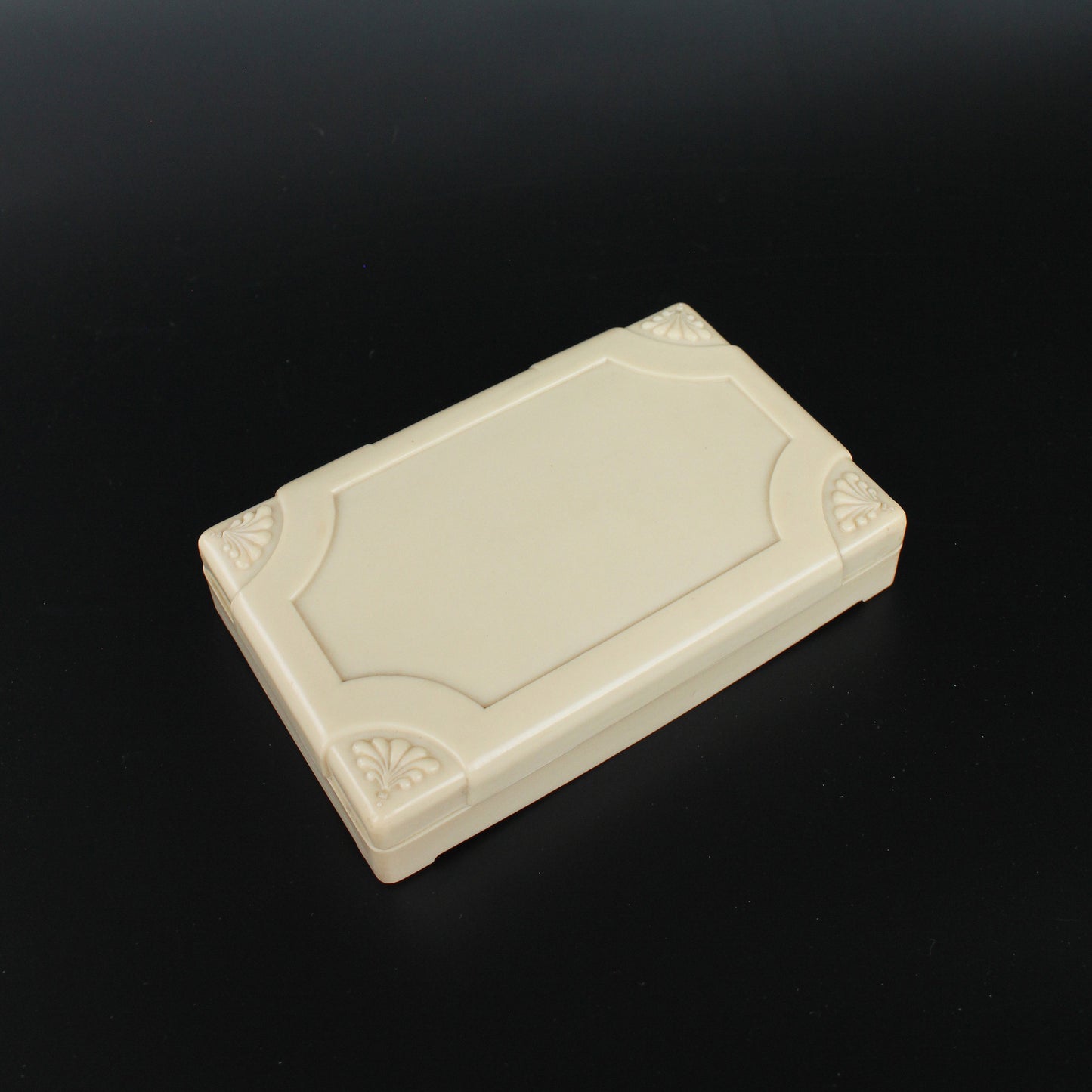 Antique 1930s Cream Bakerlite Art Deco Jewellery Box