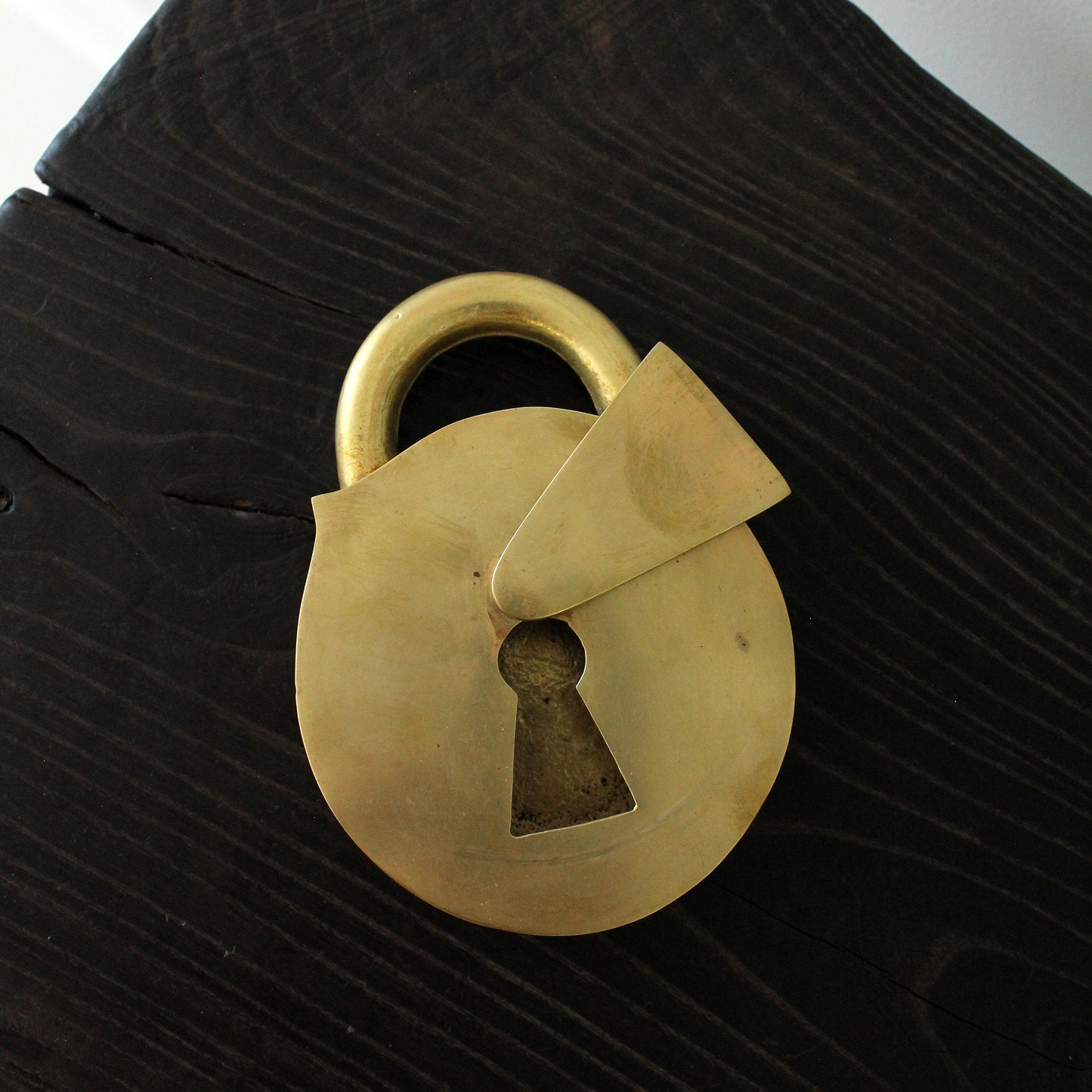 Heavy Brass Padlock Box