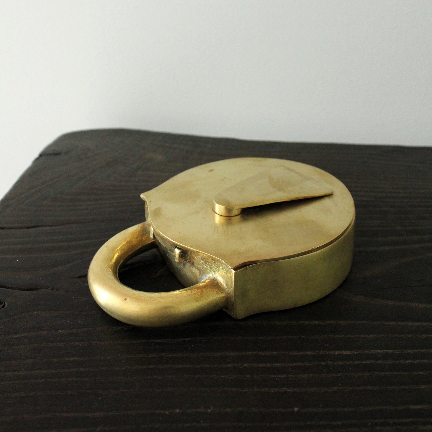 Heavy Brass Padlock Box