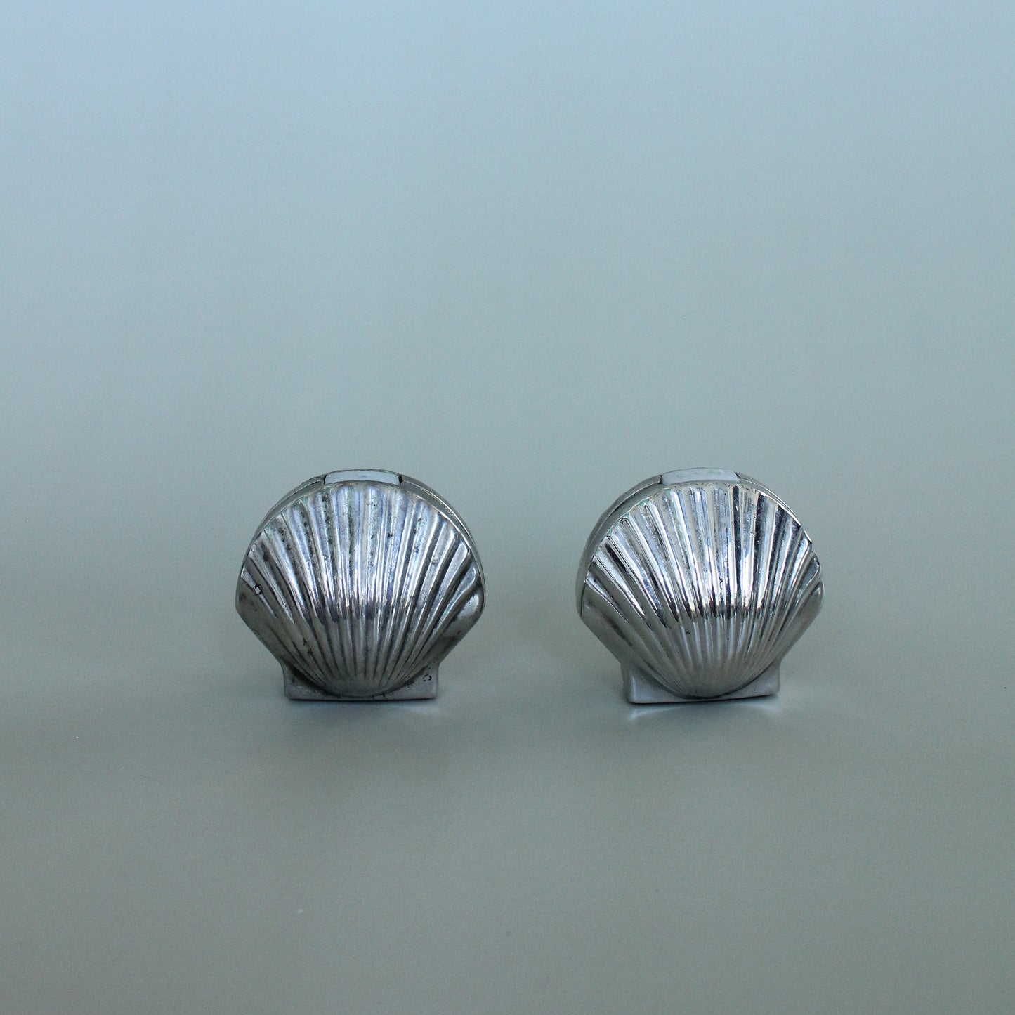 Mid Century Seashell Salt & Pepper Shakers