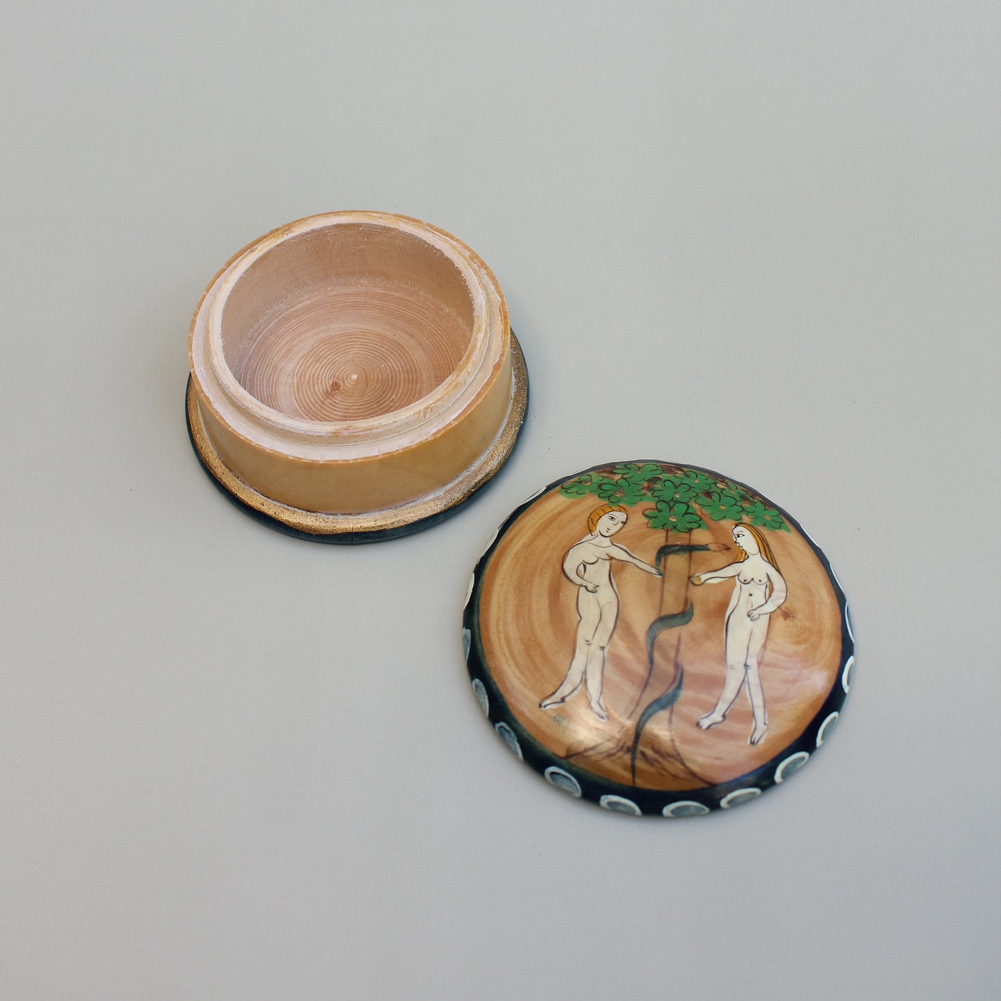 Adam & Eve Hand-painted Box
