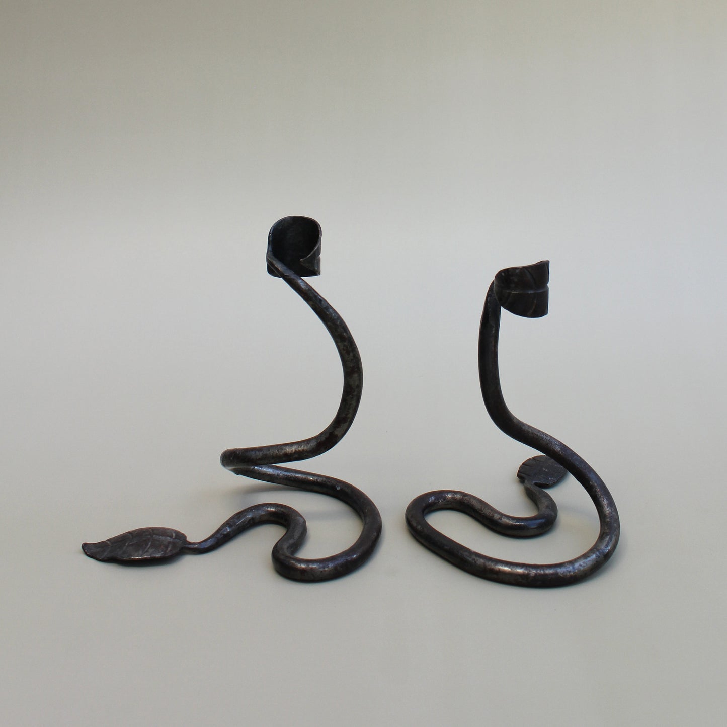 Foliage Serpent Candle Sticks