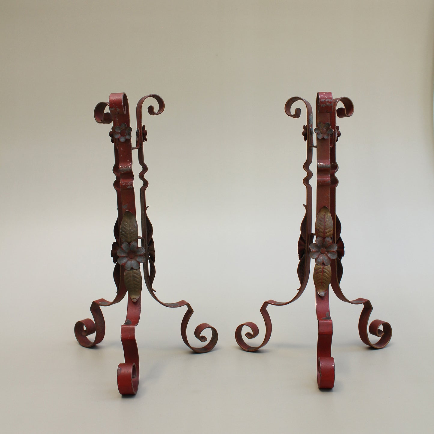 Scrolled Floral French Candle Sticks