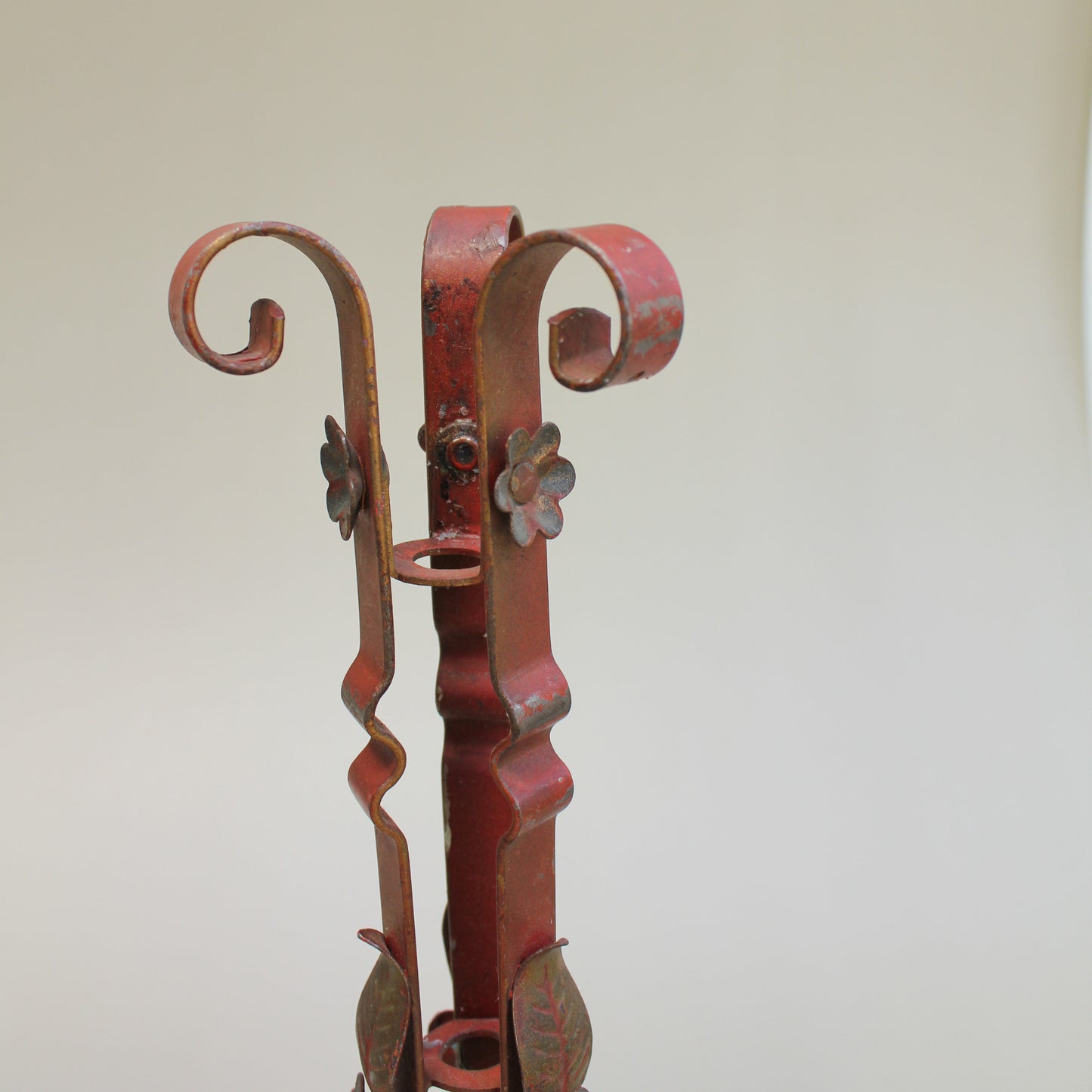Scrolled Floral French Candle Sticks