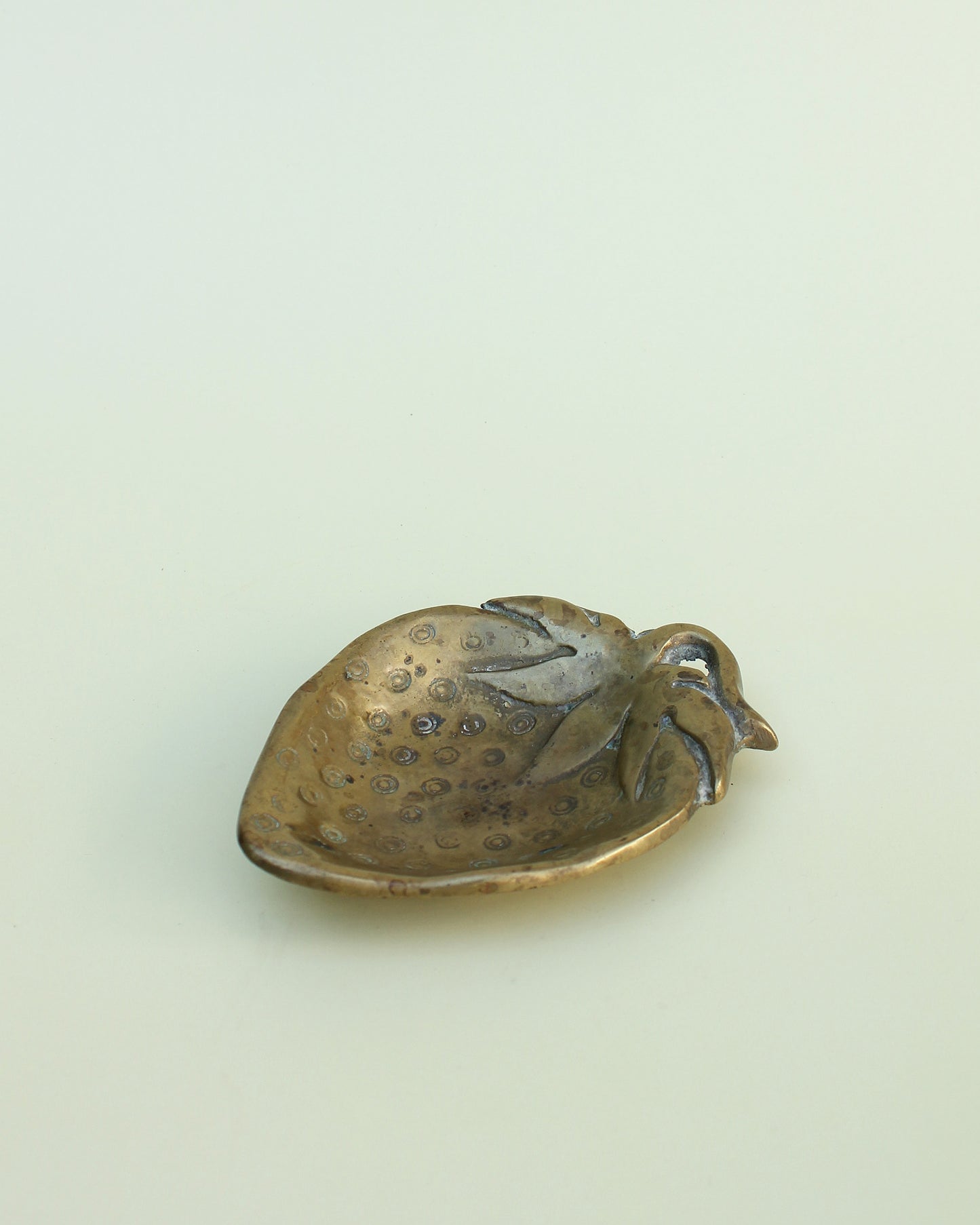 Brass Strawberry Trinket Dish