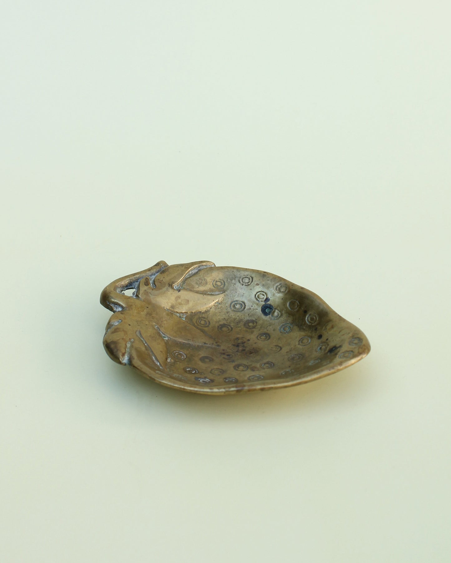 Brass Strawberry Trinket Dish