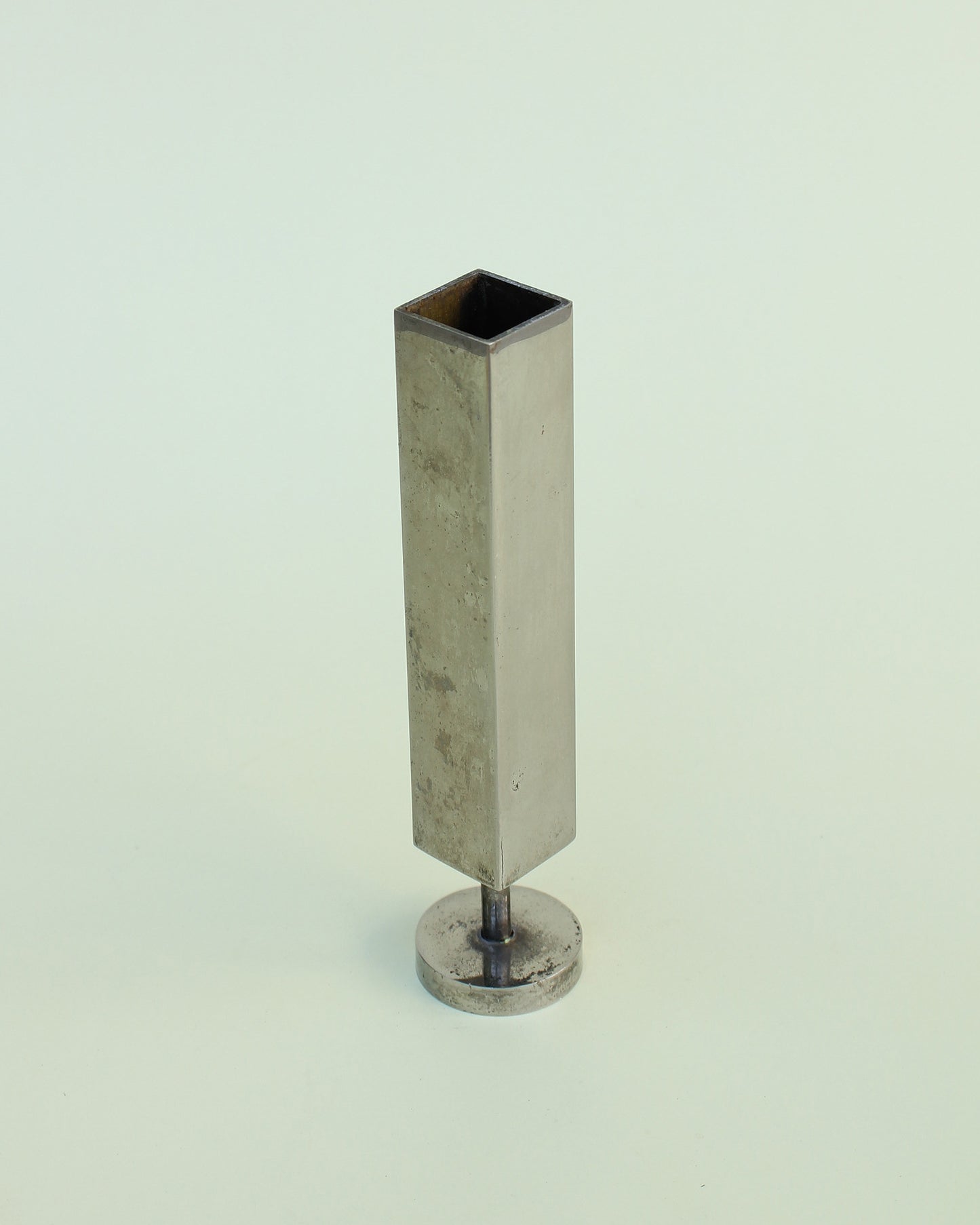Simple Silvered Brass Bud Vase