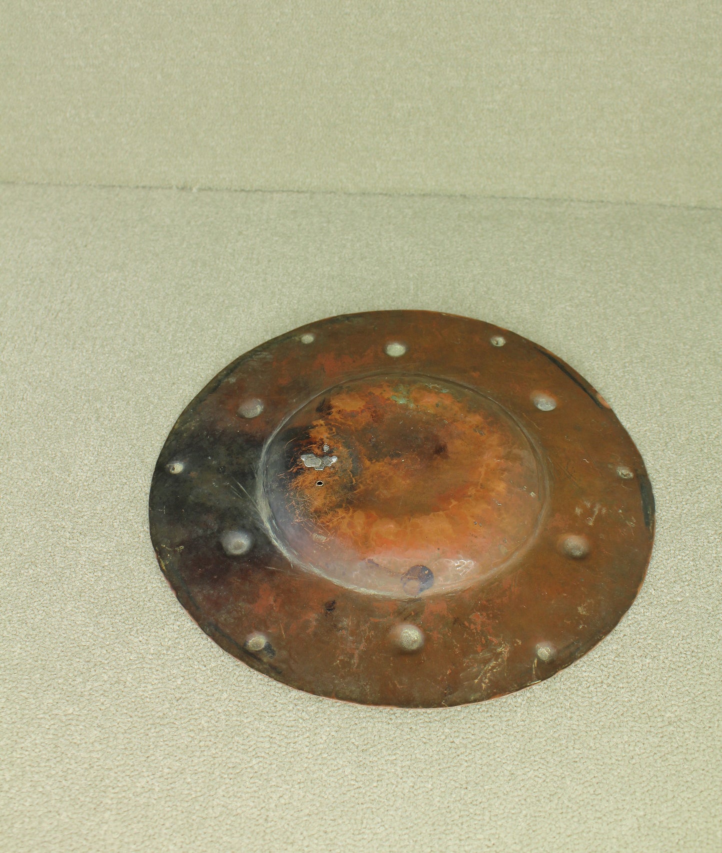 Arts & Crafts Hammered Copper Plate