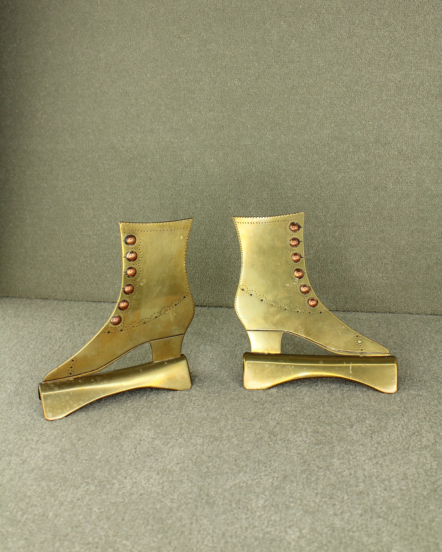 Brass Cobbler Display Boots