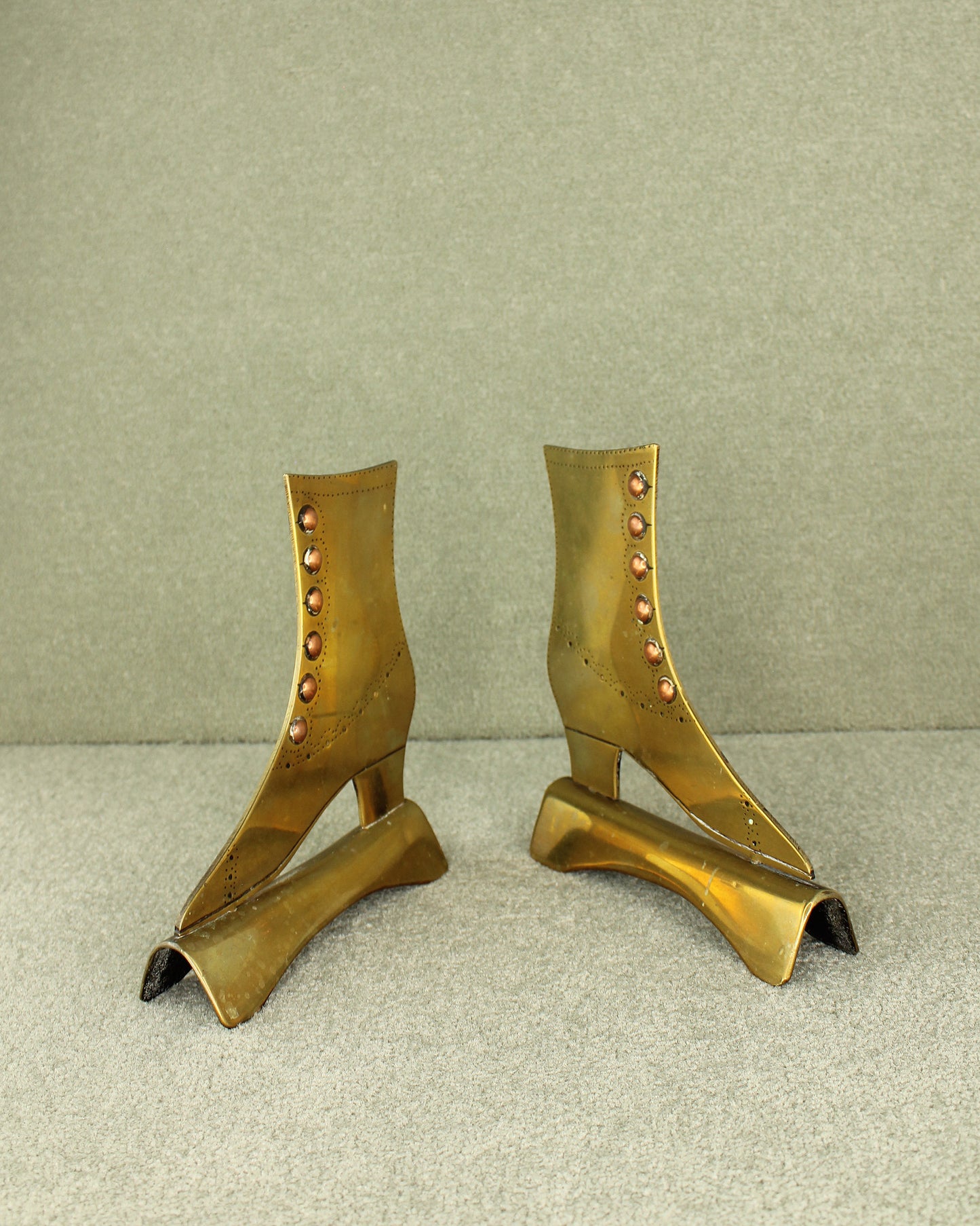 Brass Cobbler Display Boots