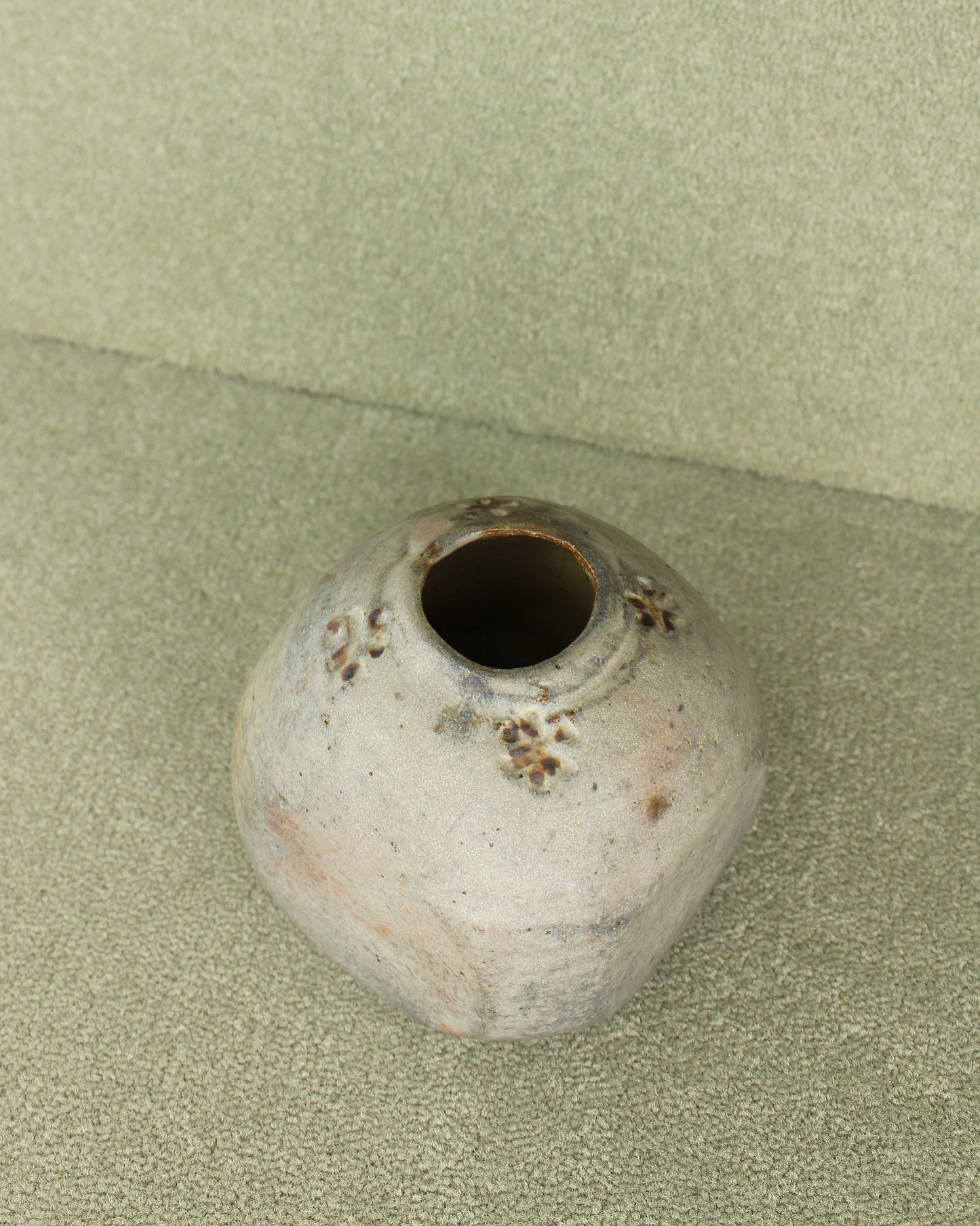 Japanese Cubic Studio Pottery Vase
