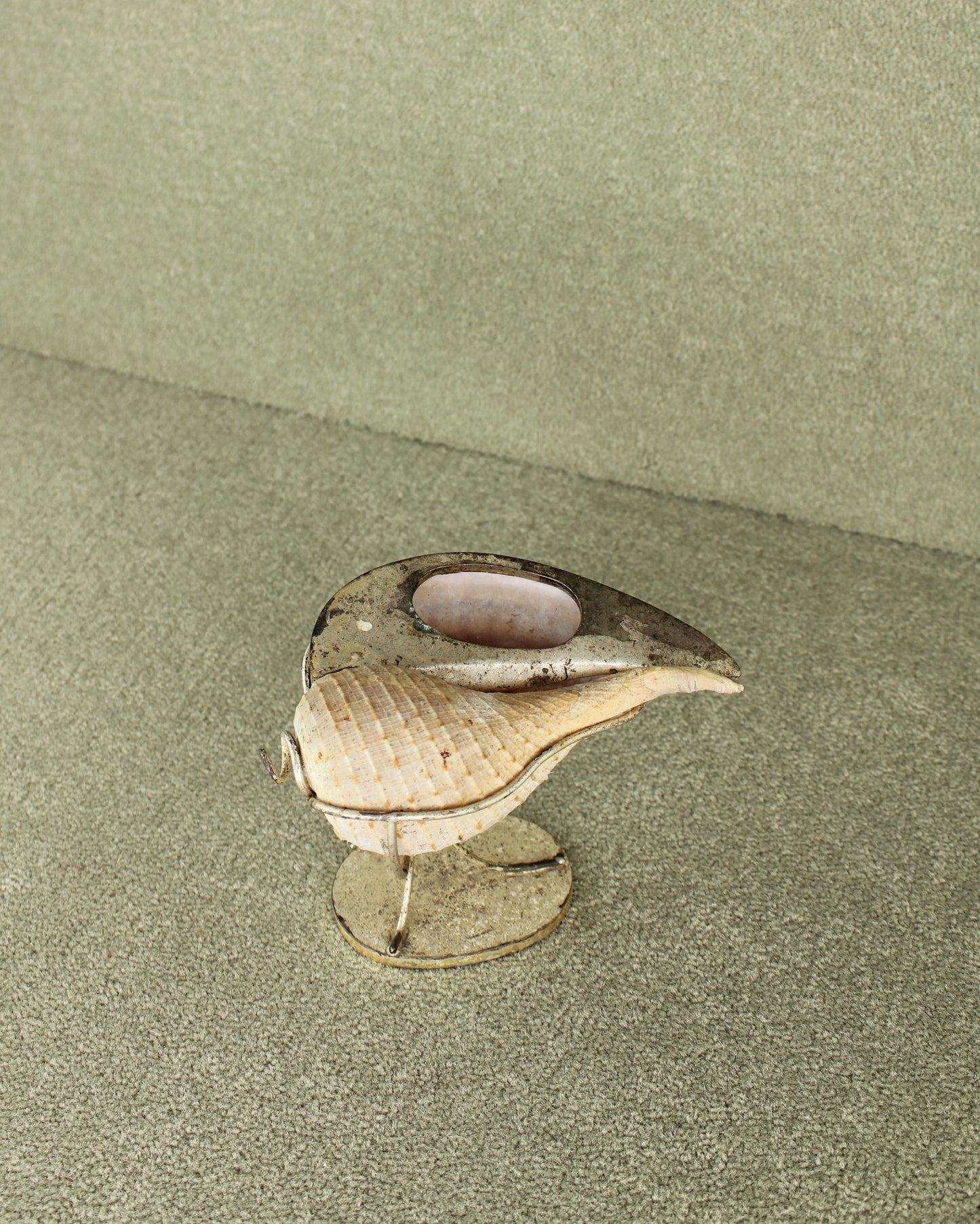 20th Century Banded Tulip Shell Vessel