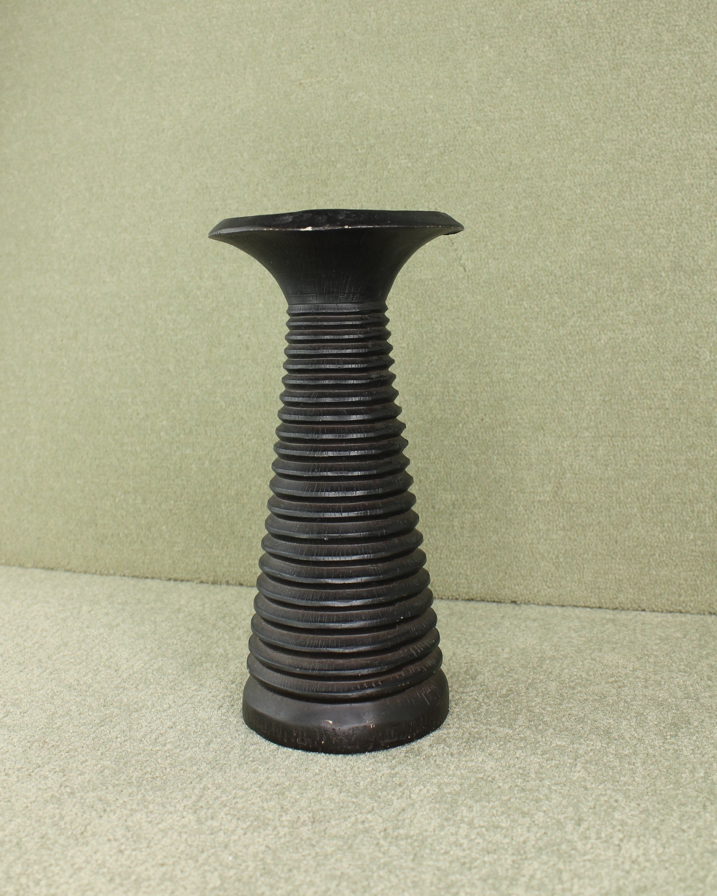 Irregular Turned Candlestick/ Stand