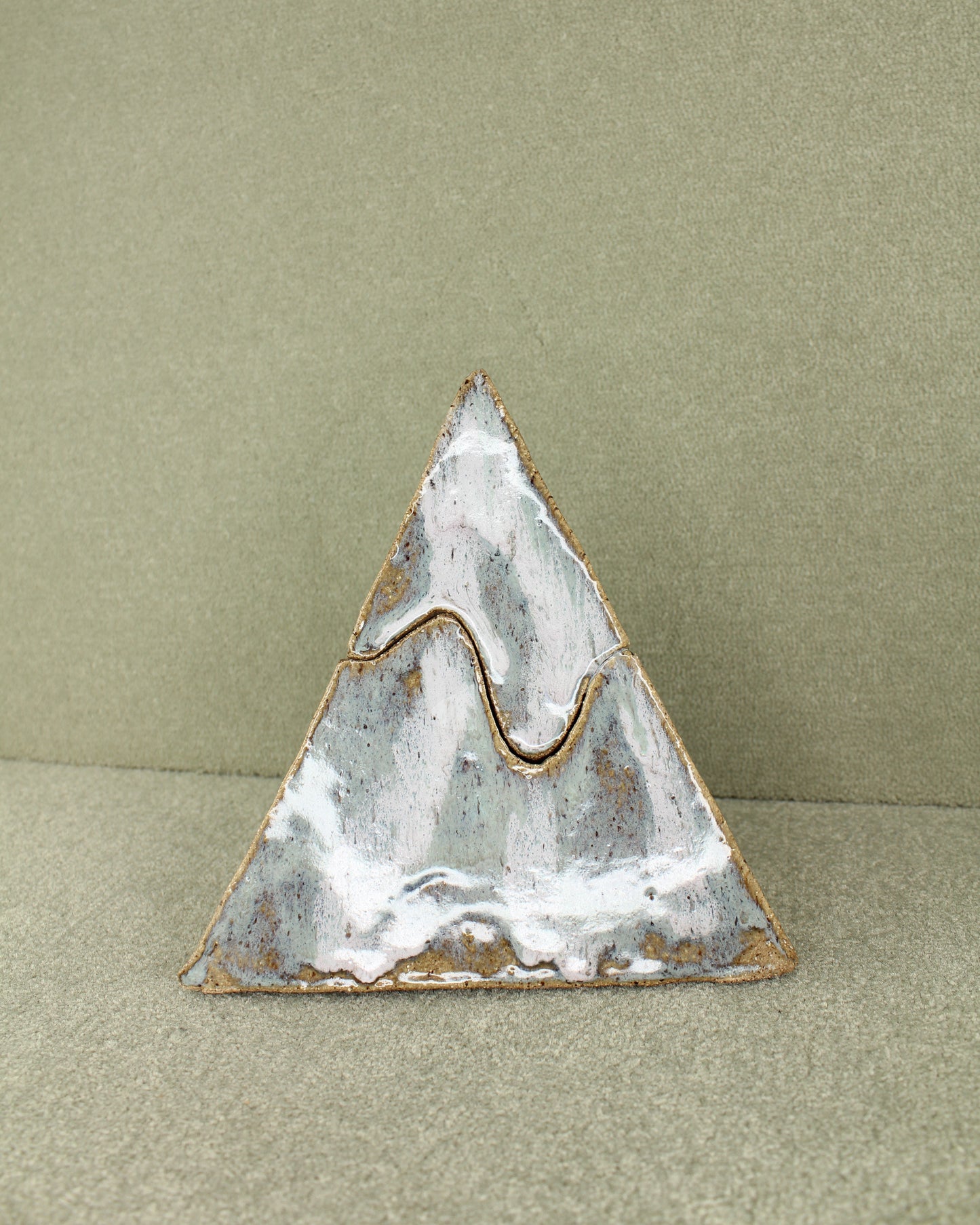 20th Century Ceramic Pyramid Box