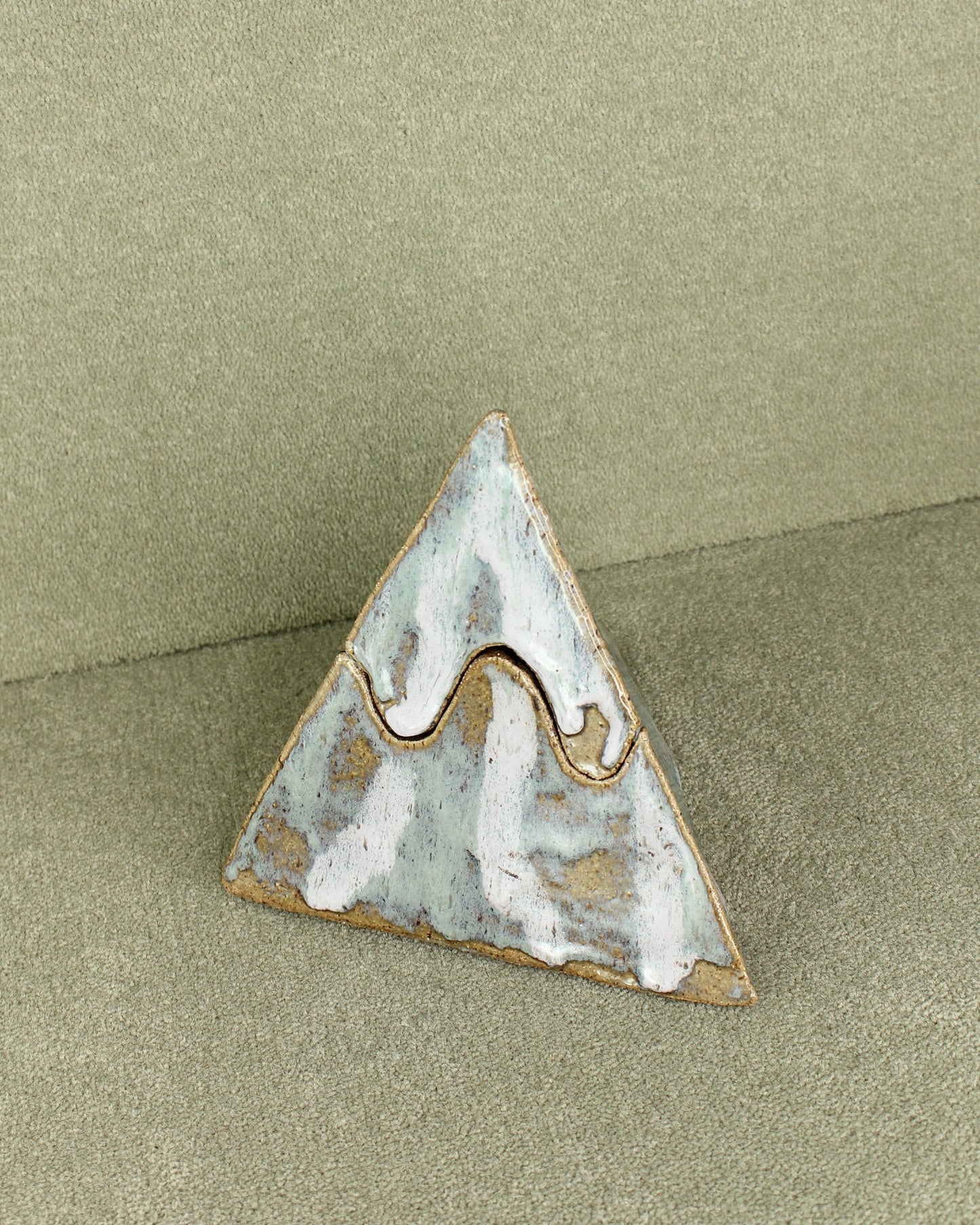 20th Century Ceramic Pyramid Box