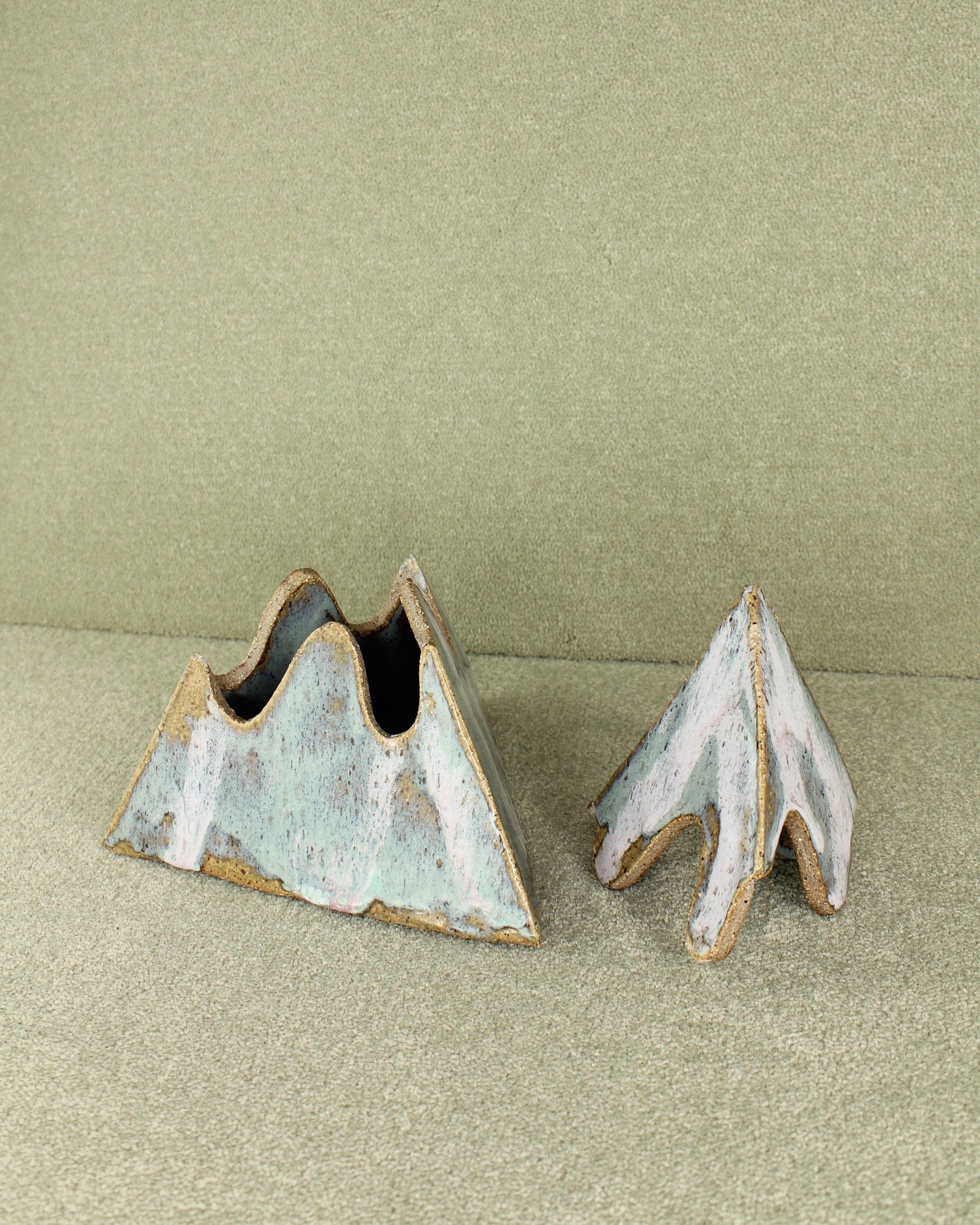 20th Century Ceramic Pyramid Box