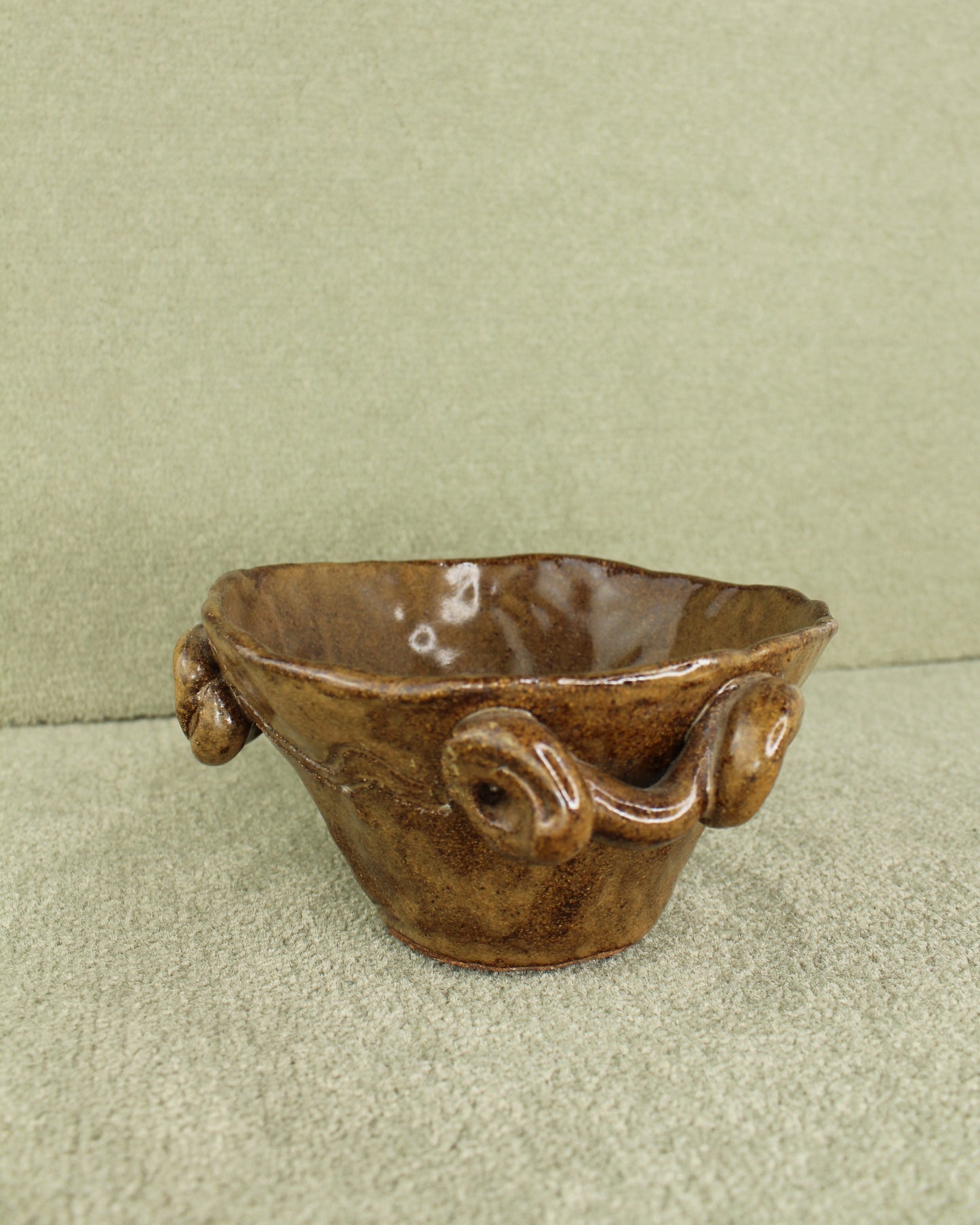 Abstract Stoneware Bowl