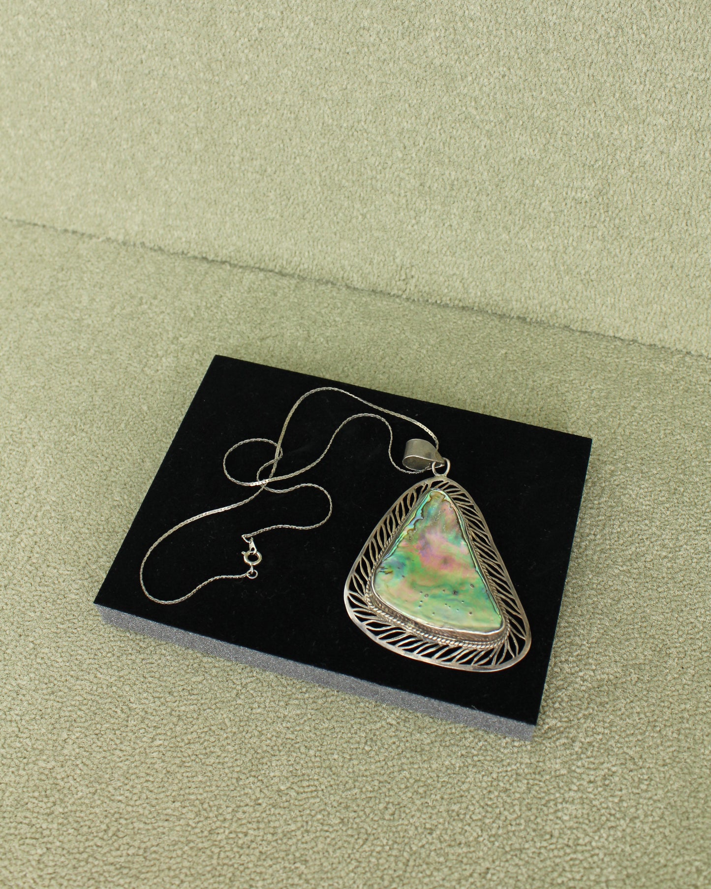 Silver and Abalone Pendant