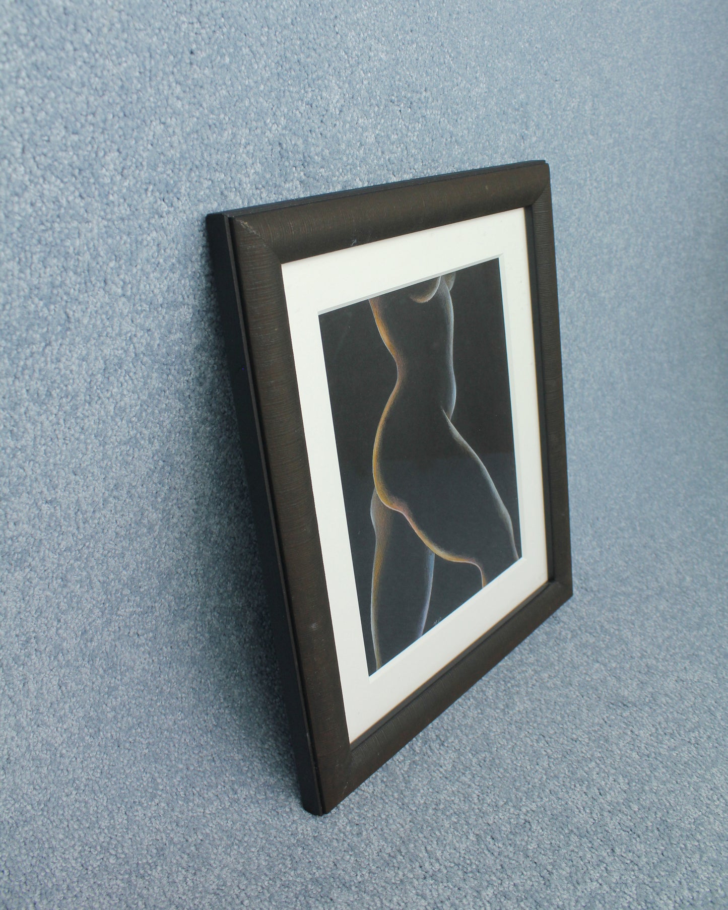 Nude Figural Chalk Drawing