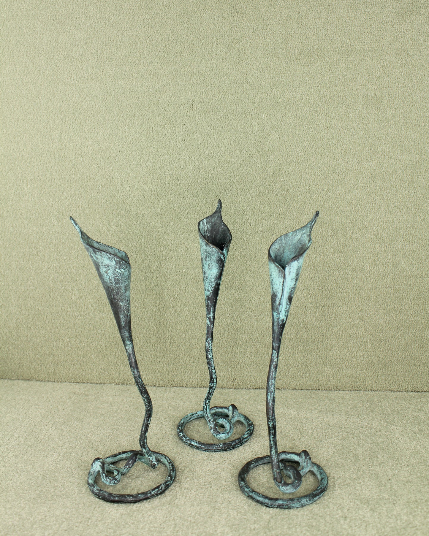 3 Calla Lily Candleholders