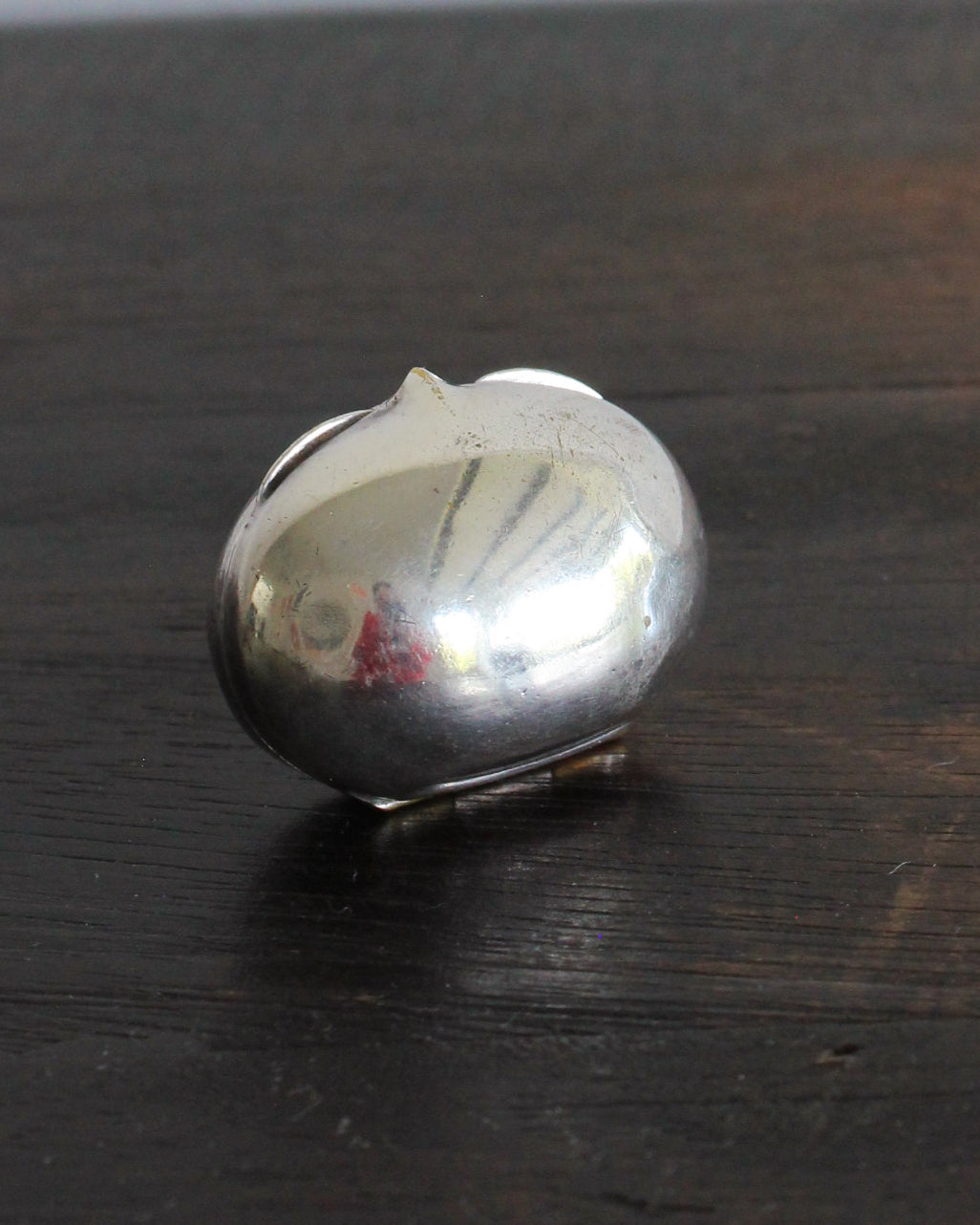Silver Plated Brass Bean Pill Box