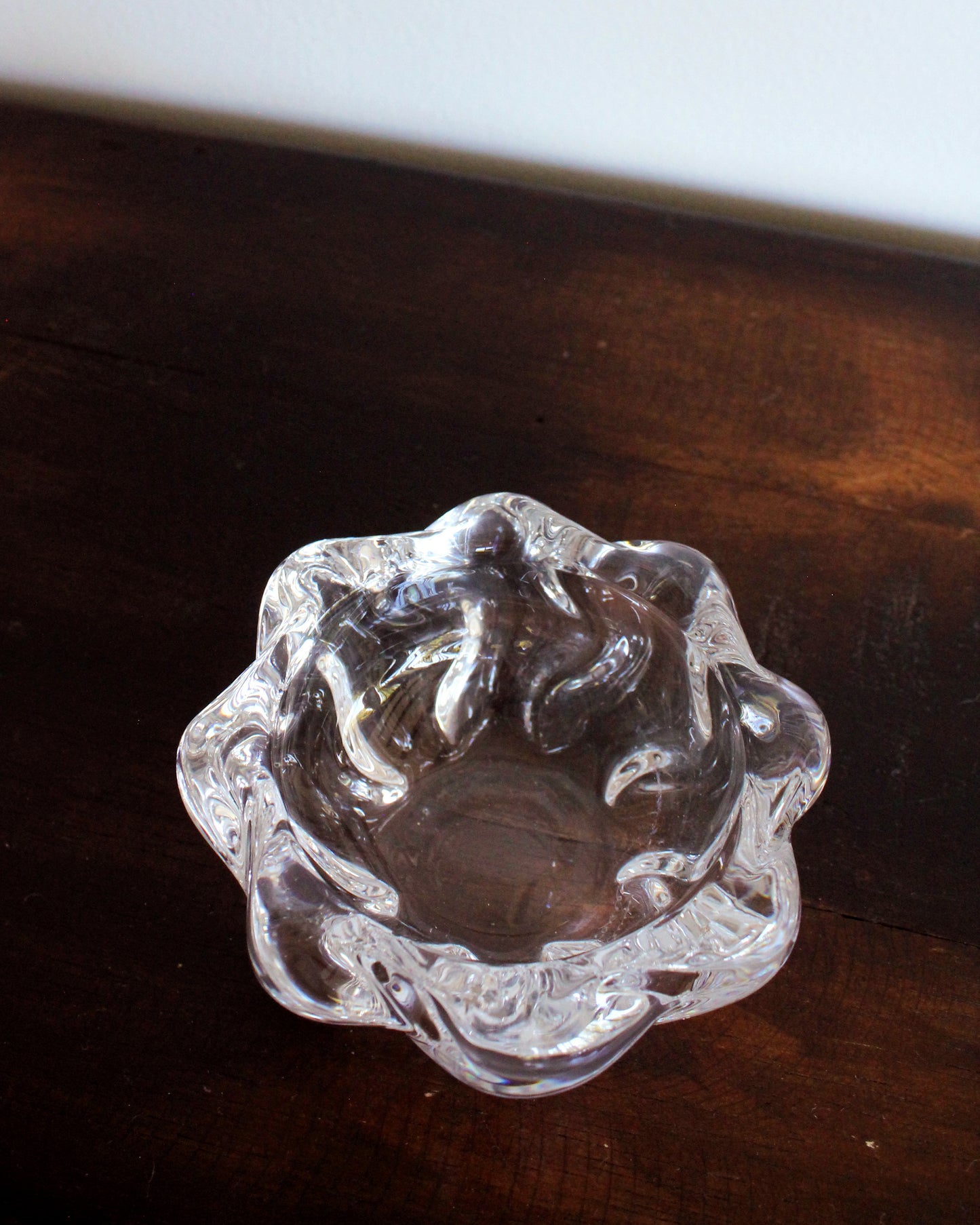 French Crystal Free Form Bowl