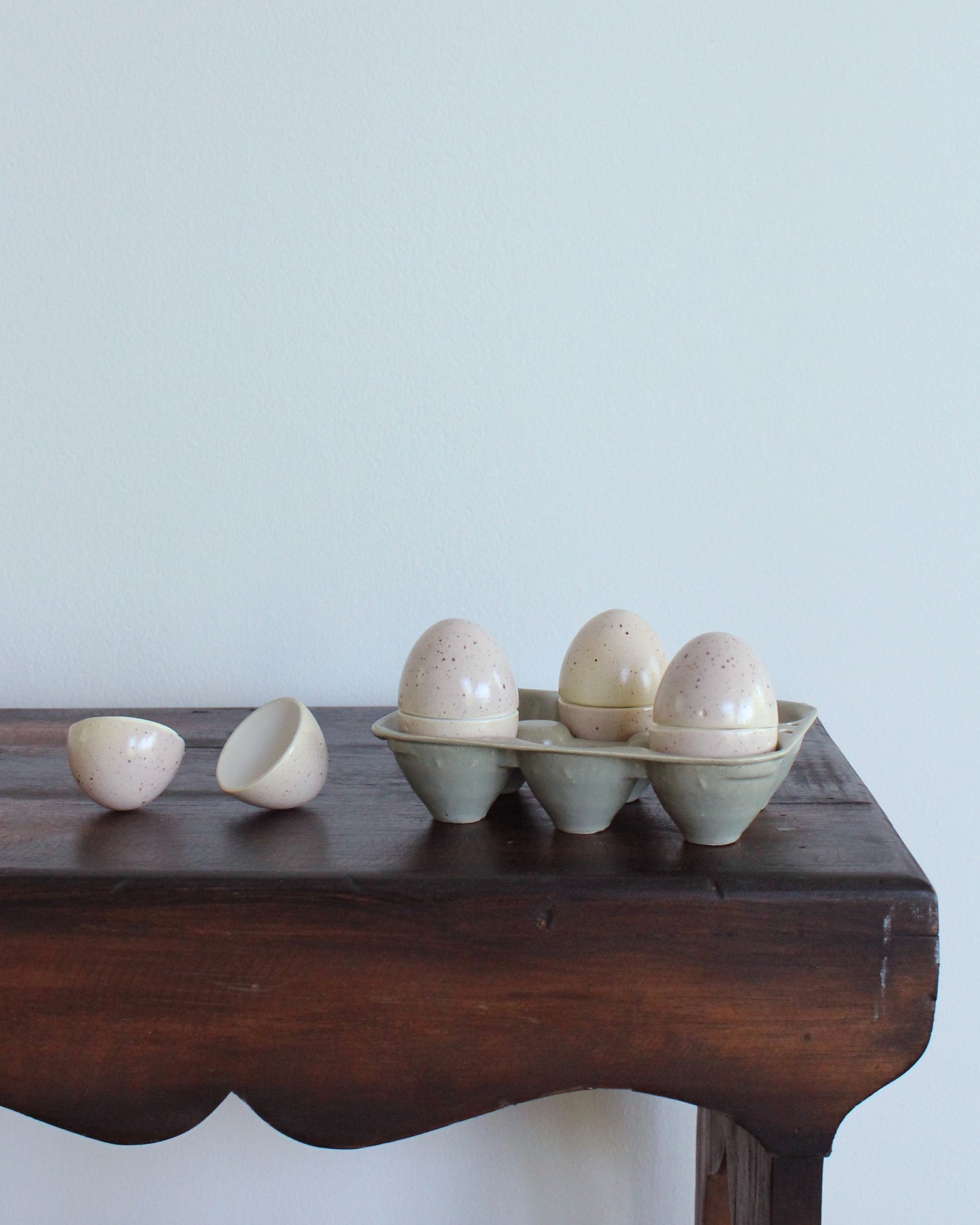 Ceramic Carton of Four Eggs