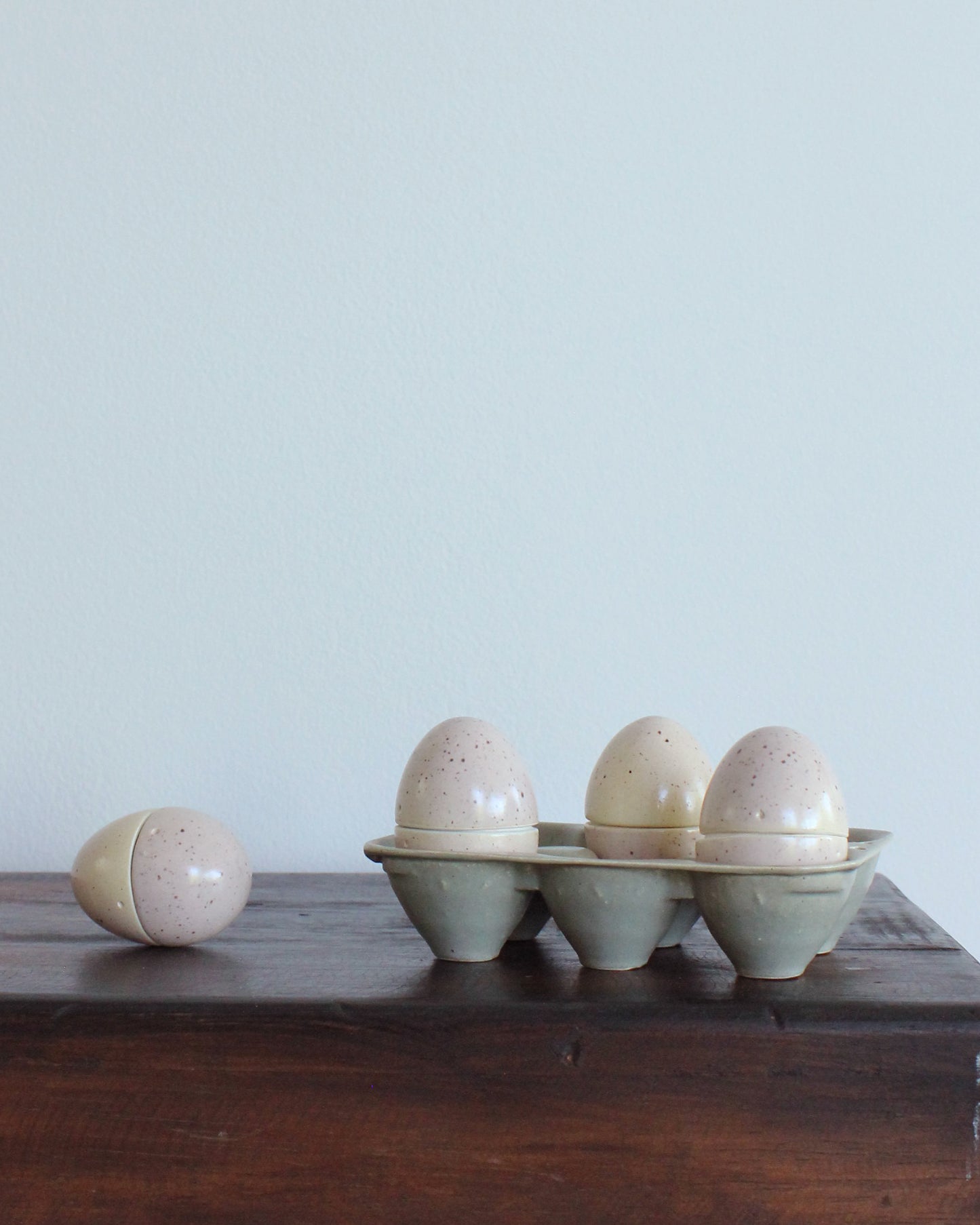 Ceramic Carton of Four Eggs