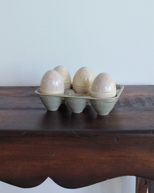 Ceramic Carton of Four Eggs