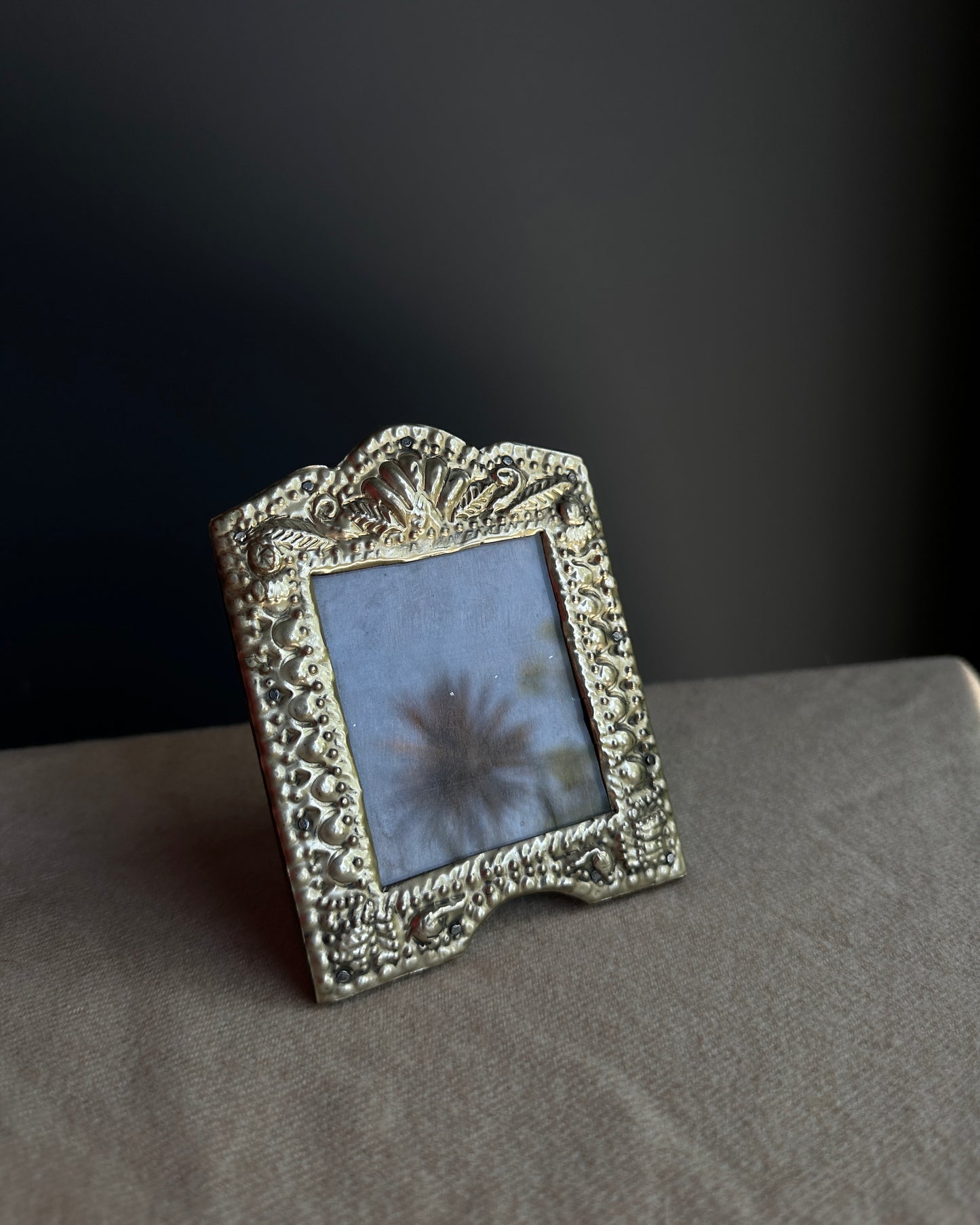 Vintage Handmade Mexican Scallop Embossed Frame