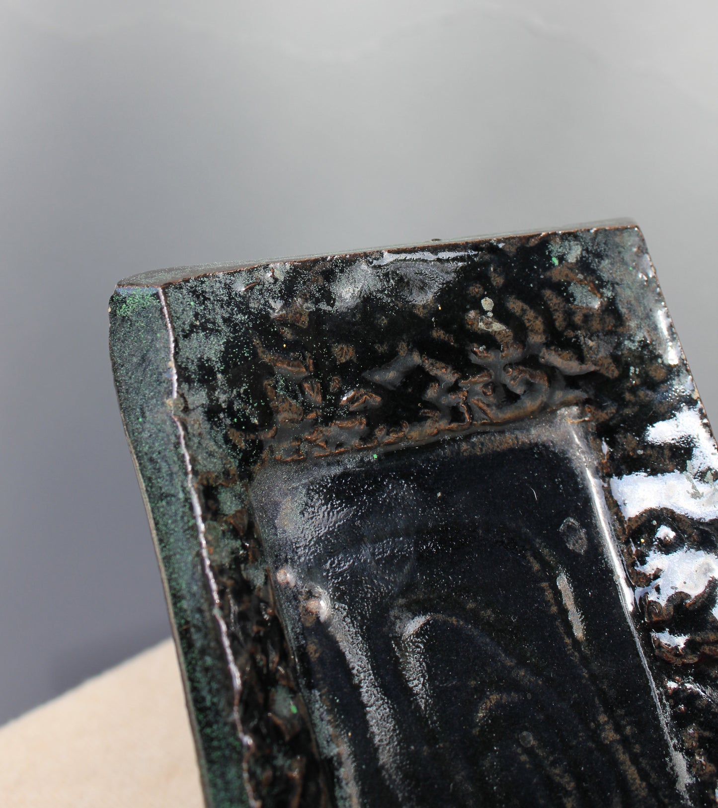 Handmade Oblong Dish With Feet