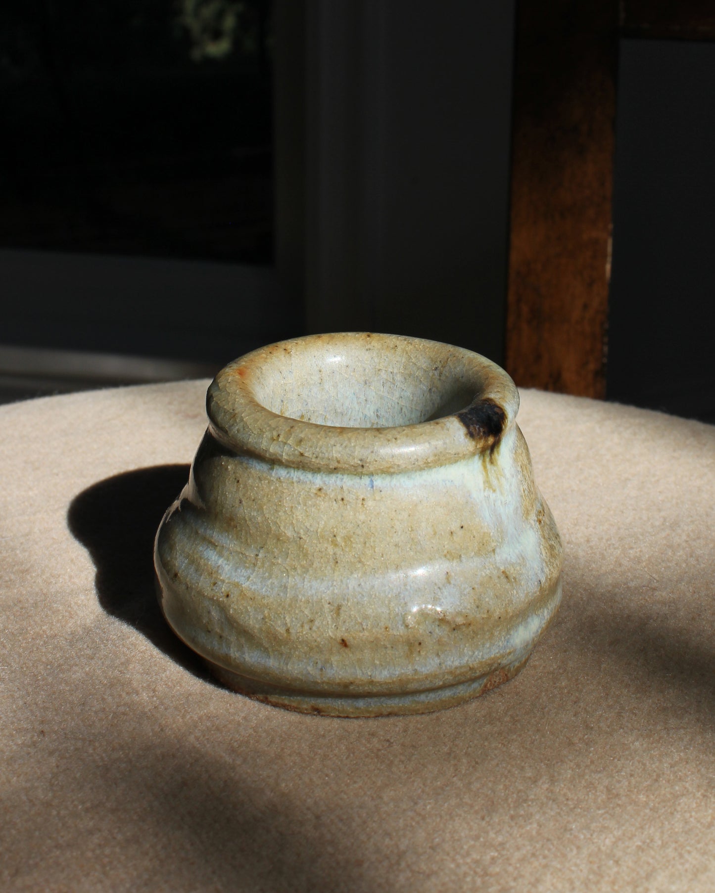 Glazed Stoneware Matchpot