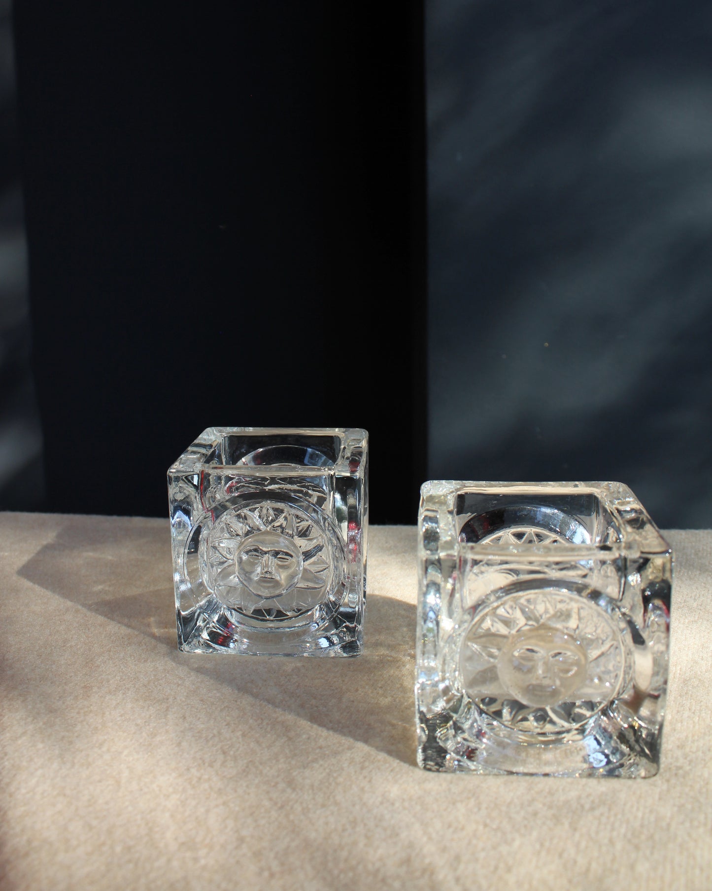 Glass Sun Tea-light Holders