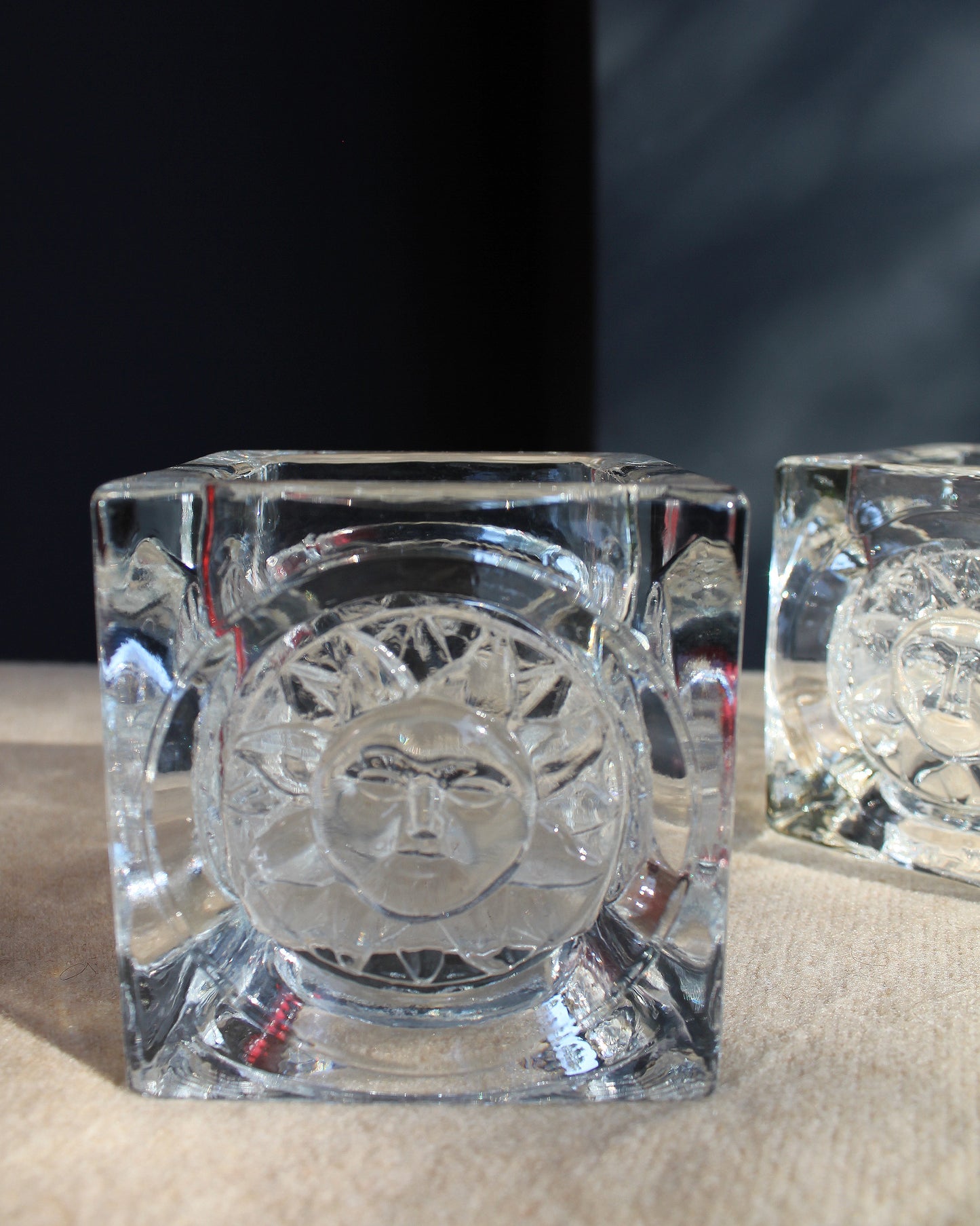 Glass Sun Tea-light Holders