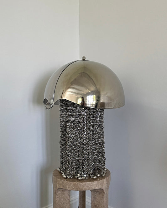 Stainless Steel Chainmail Table Lamp 1 of 1, Designed By Georgia Somary