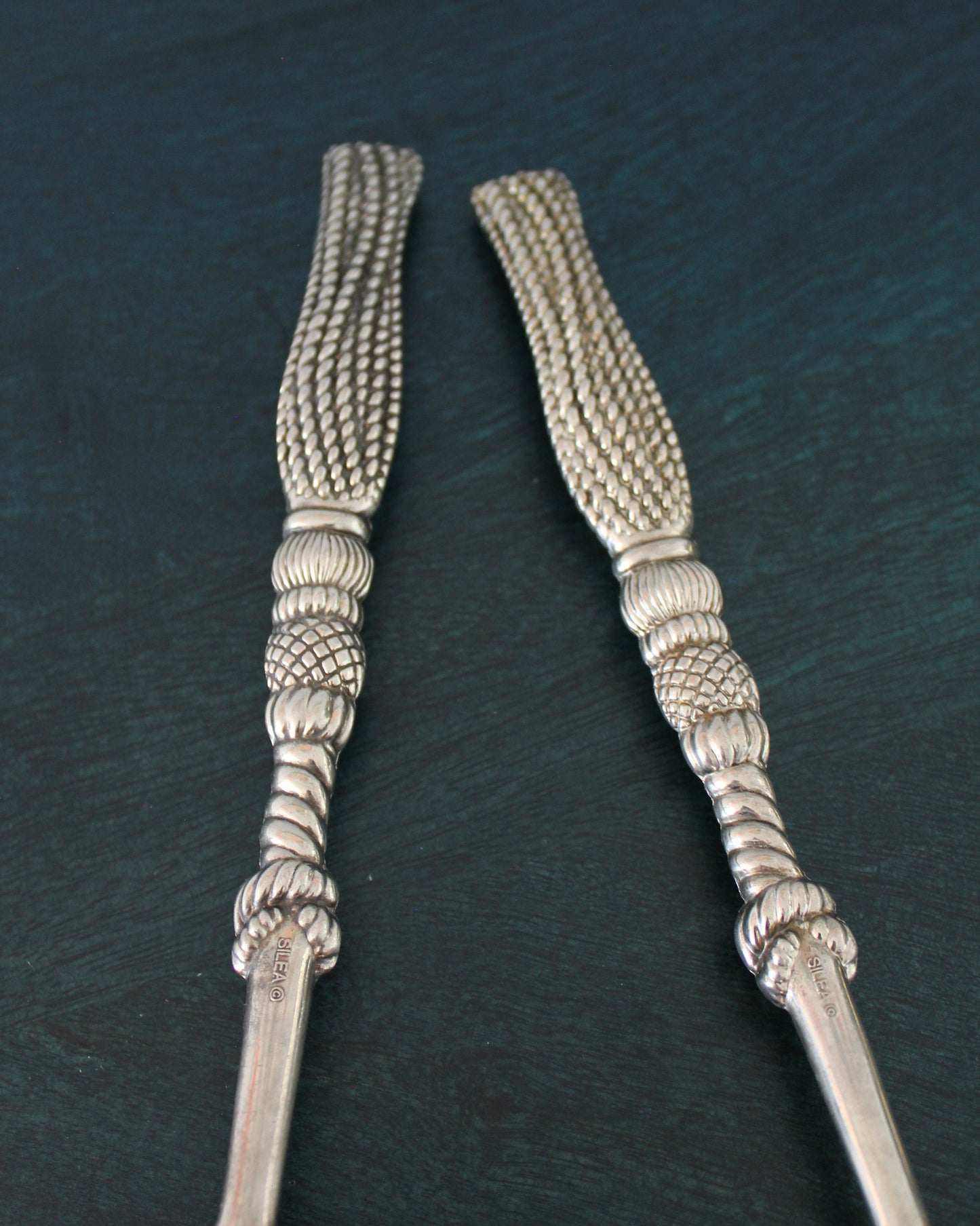 Braided Tassel Handle Salad Servers