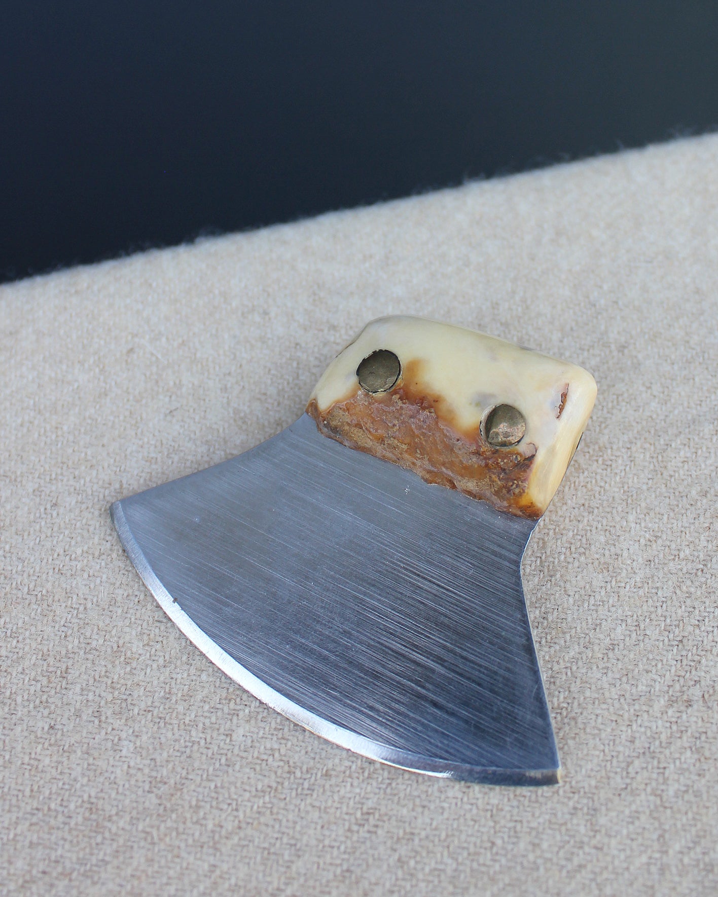 Caribou Antler Handled Ulu Knife