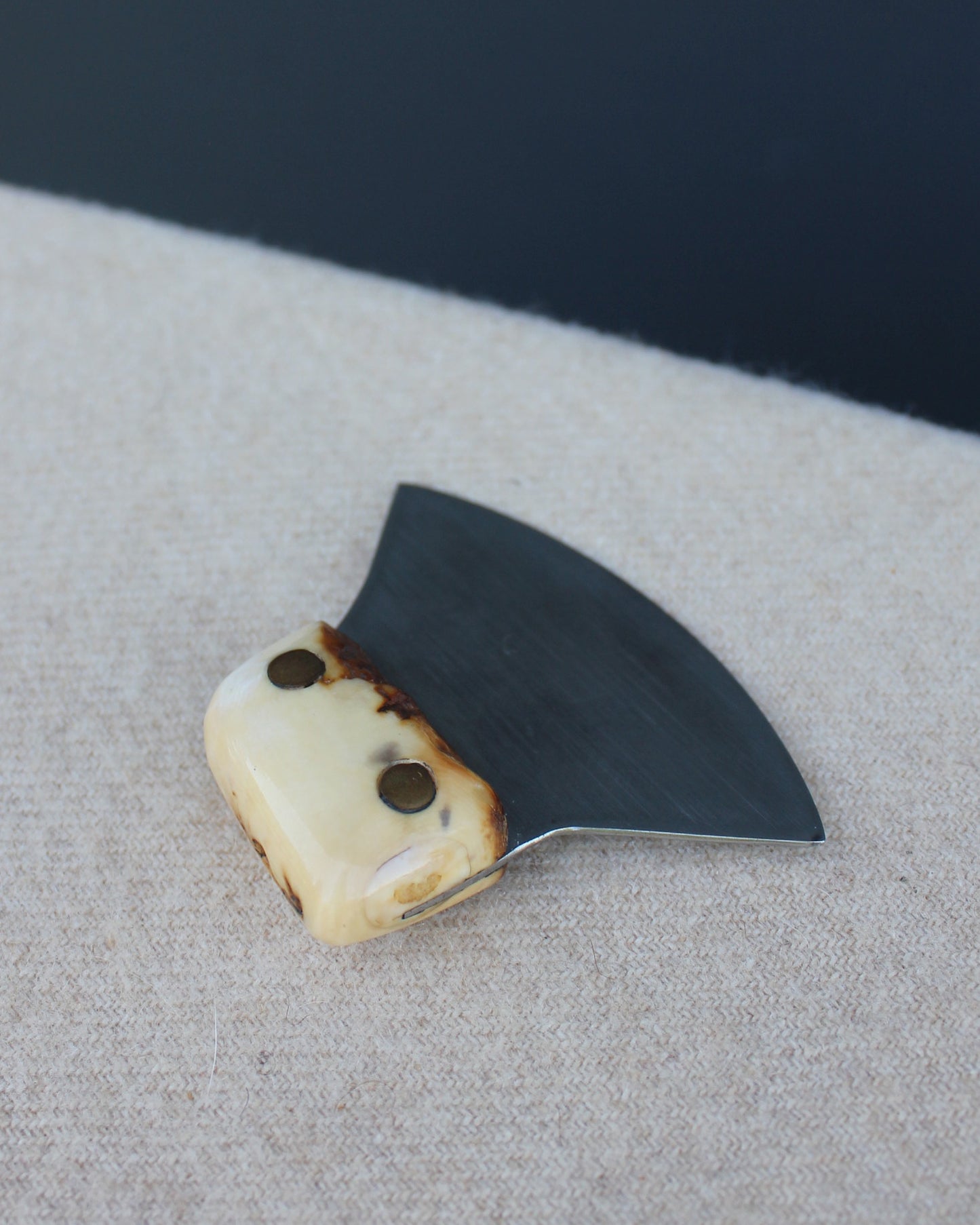 Caribou Antler Handled Ulu Knife