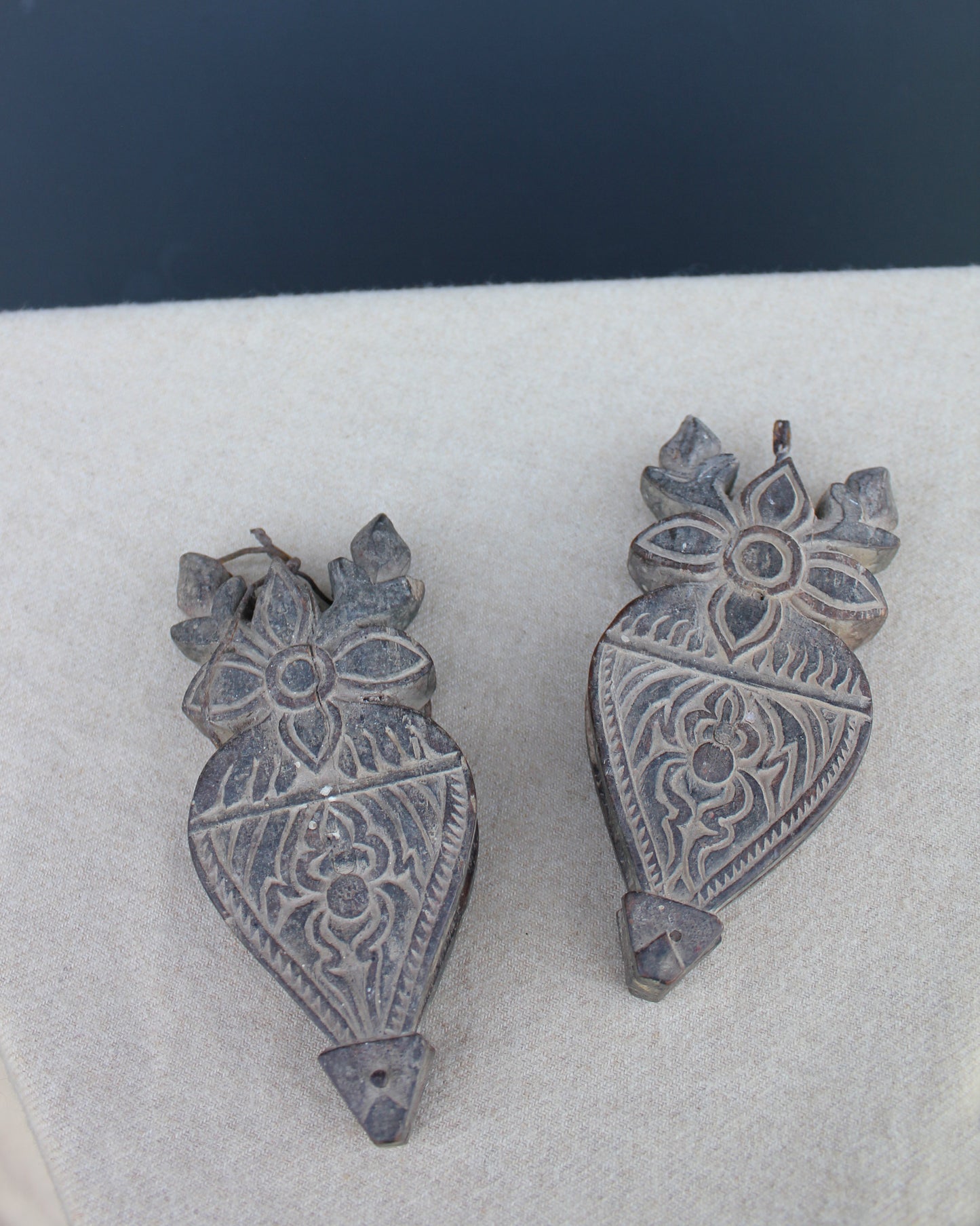 Pair of Ornate Floral Pulleys