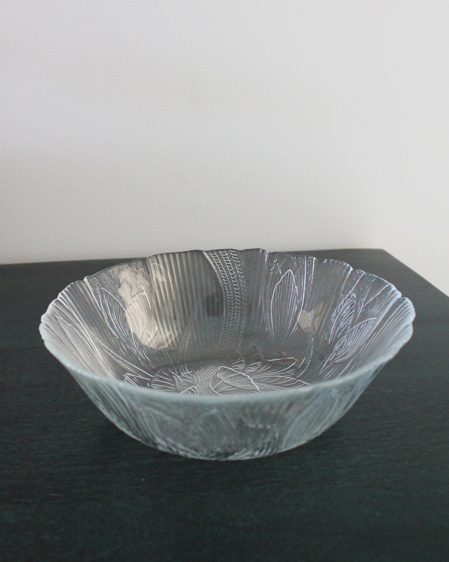 Floral Glass Side Salad Bowls, set of 9